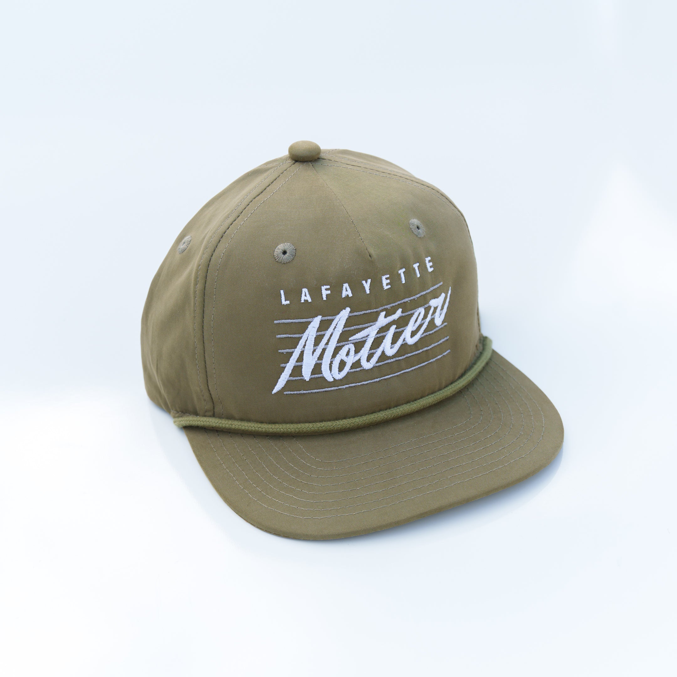 Retro Lafayette Roped Snapback (Moss)