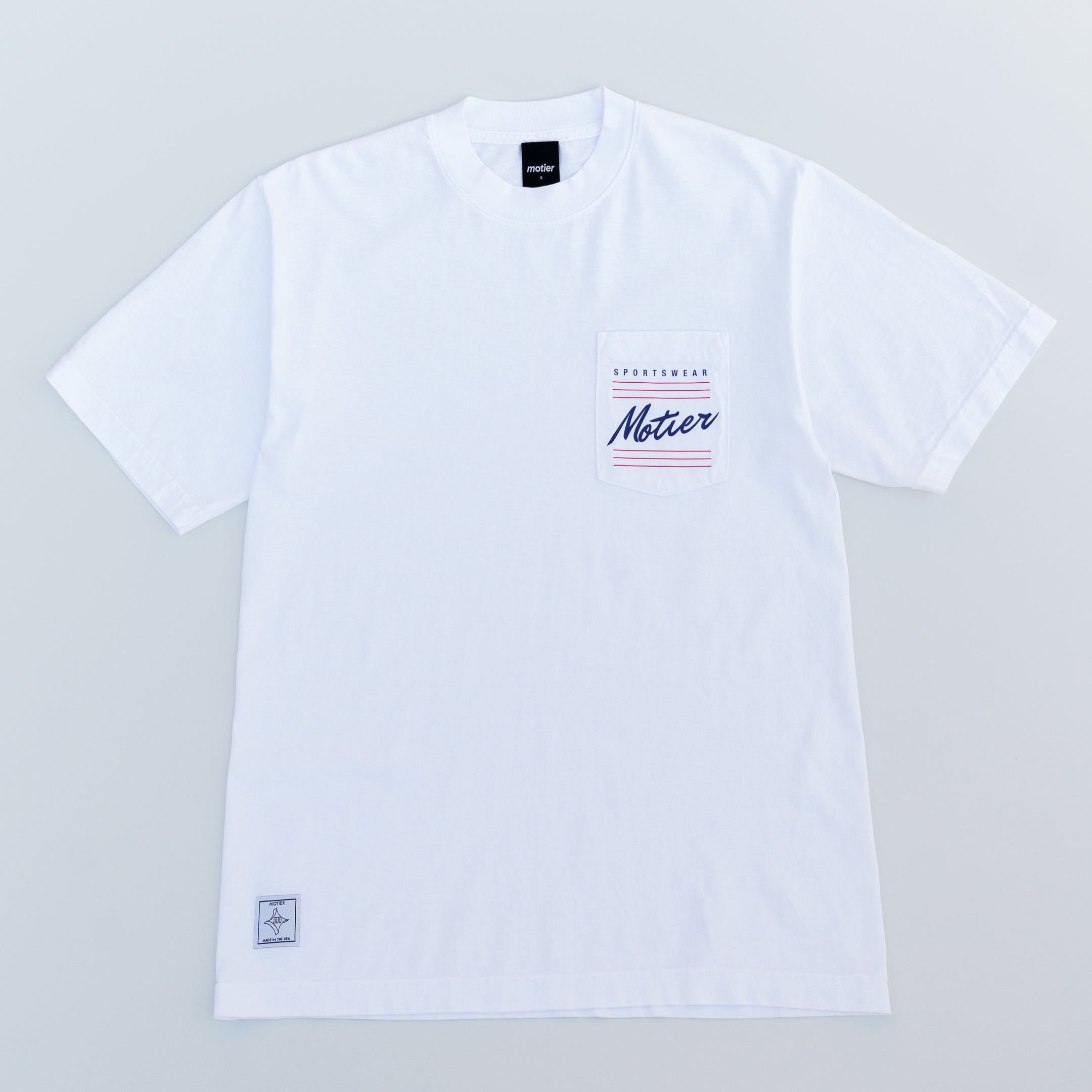 Retro Sportswear Luxe Pocket Tee (White)