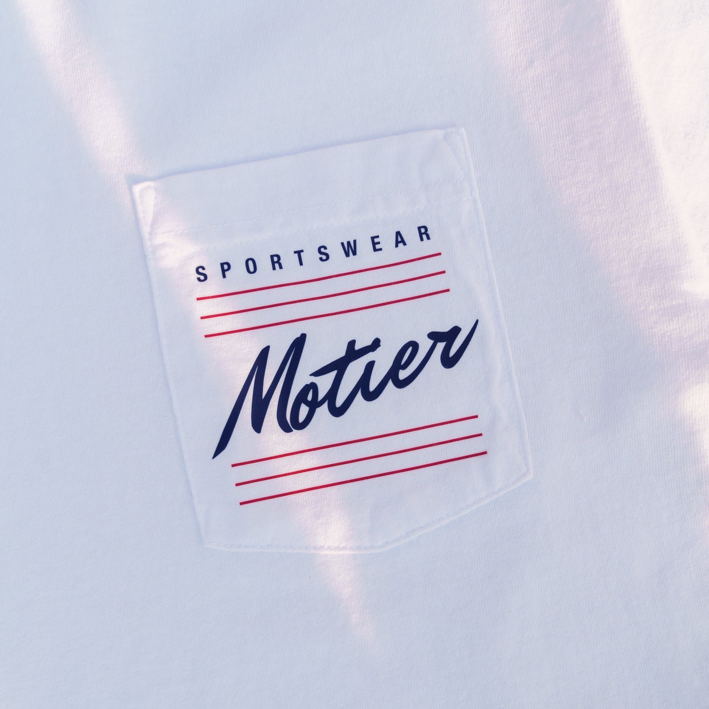 Retro Sportswear Luxe Pocket Tee (White)