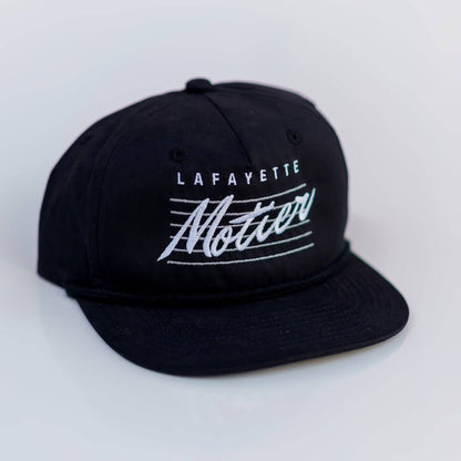 Retro Lafayette Roped Snapback (Black)