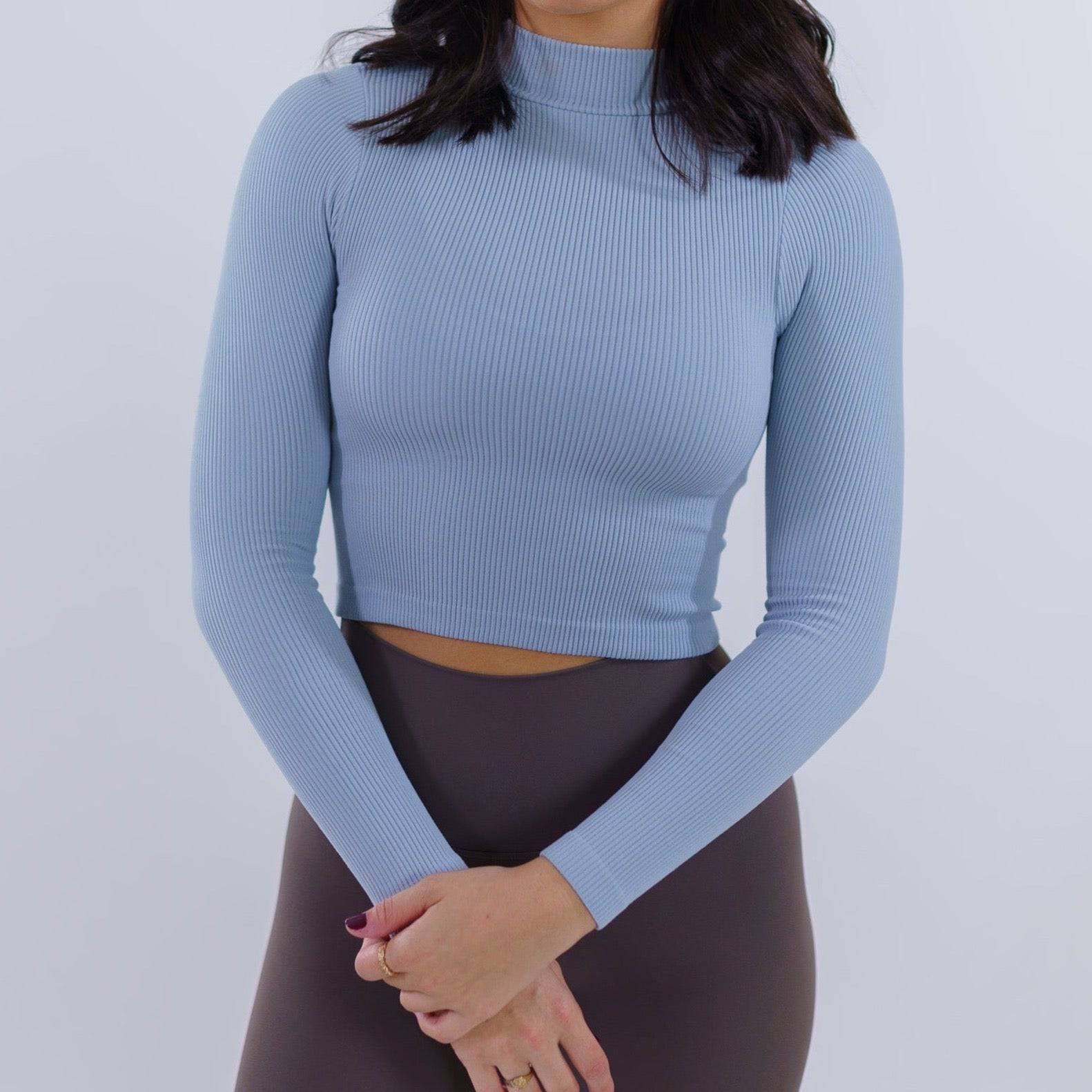 Women's Ribbed Turtleneck (Skyway) - Motier Lafayette 