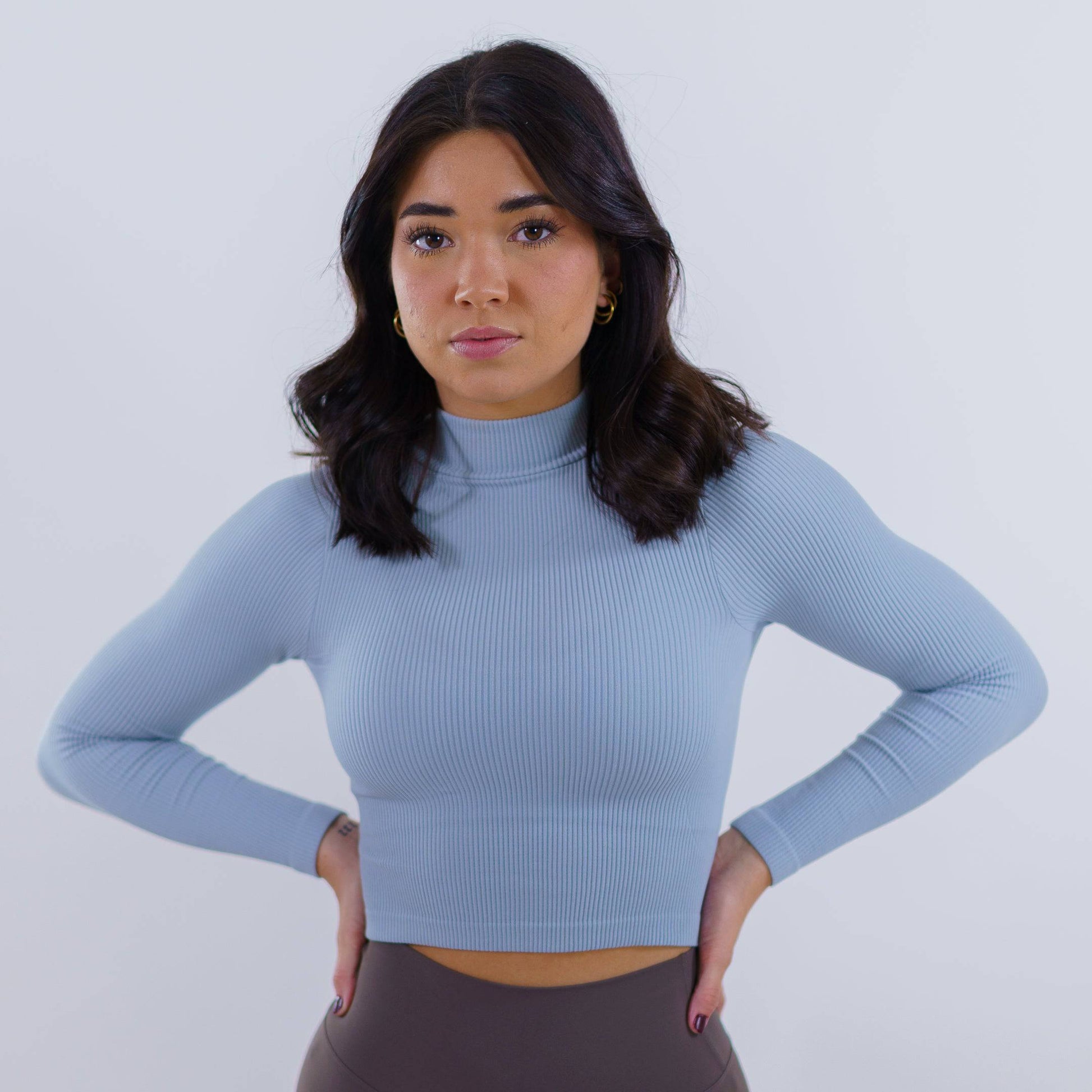 Women's Ribbed Turtleneck (Skyway) - Motier Lafayette 