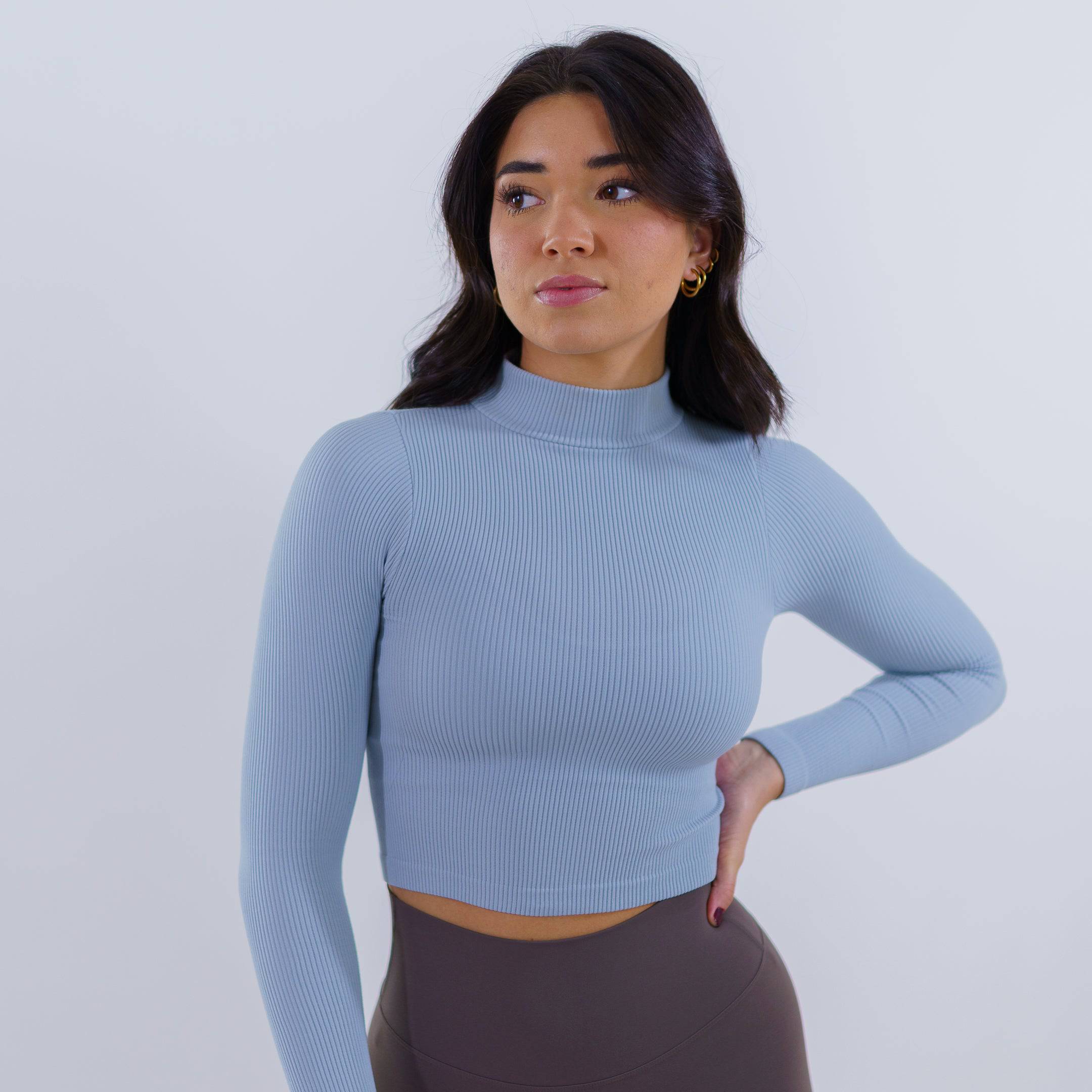 Women's Ribbed Turtleneck (Skyway) - Motier Lafayette 