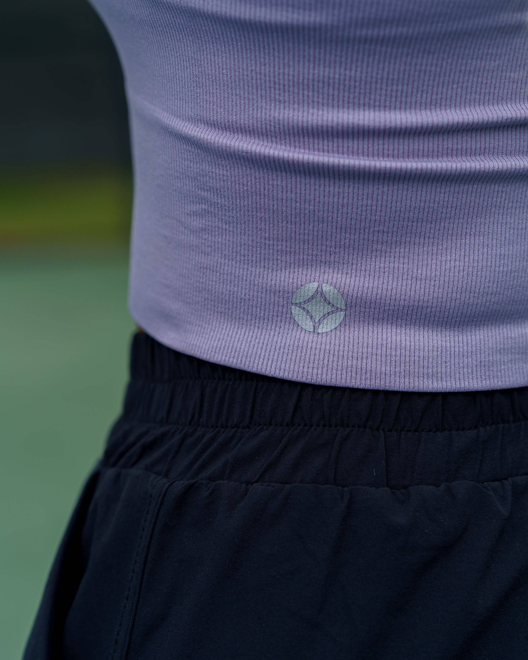Ribbed Active Top (Lavender) - Motier Lafayette 