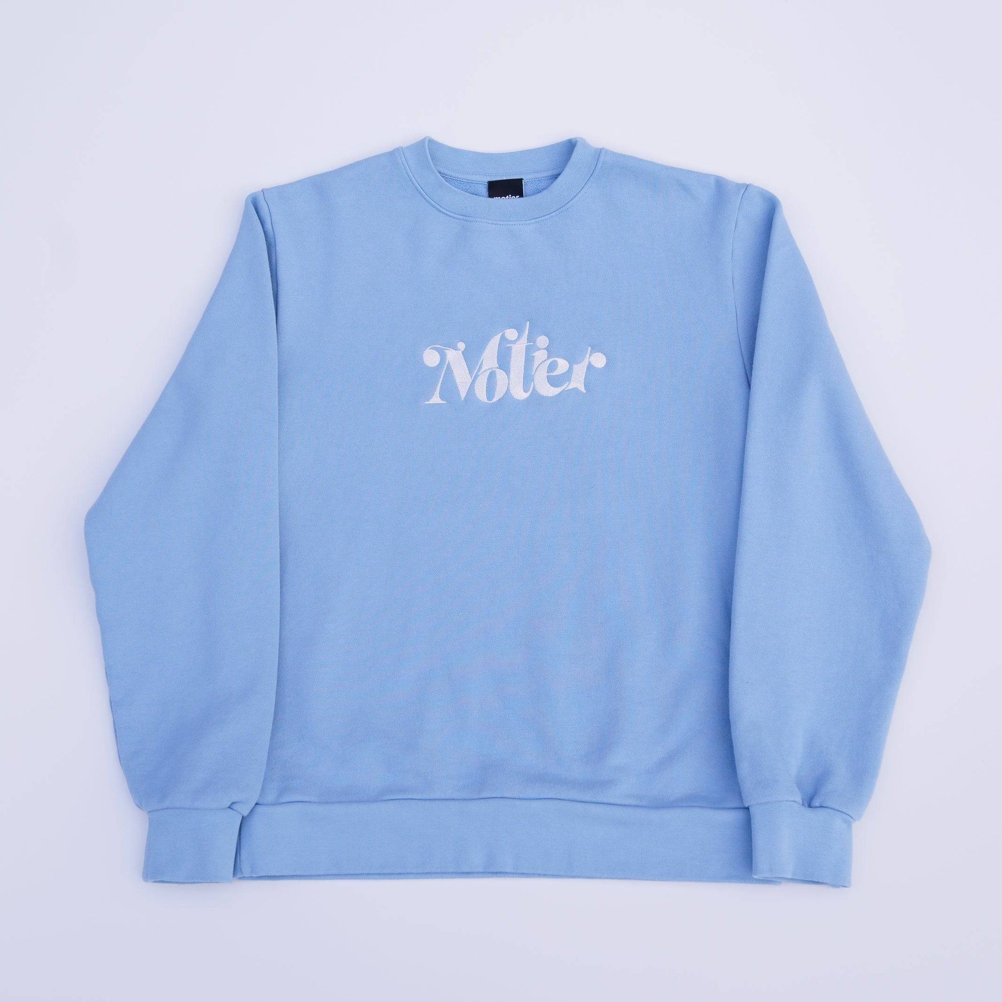 The Ritz Luxe Crewneck (Glacier Lake) - Motier Lafayette 