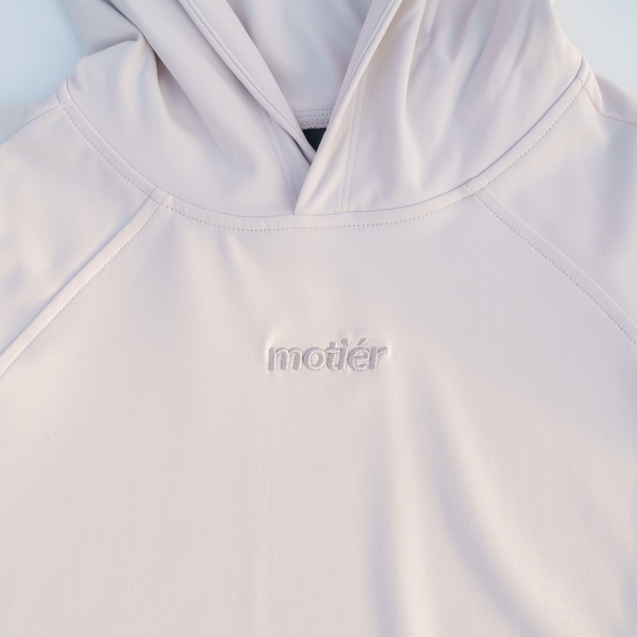 The Riviera Lightweight Performance Hoodie III (Light Grey) - Motier Lafayette 