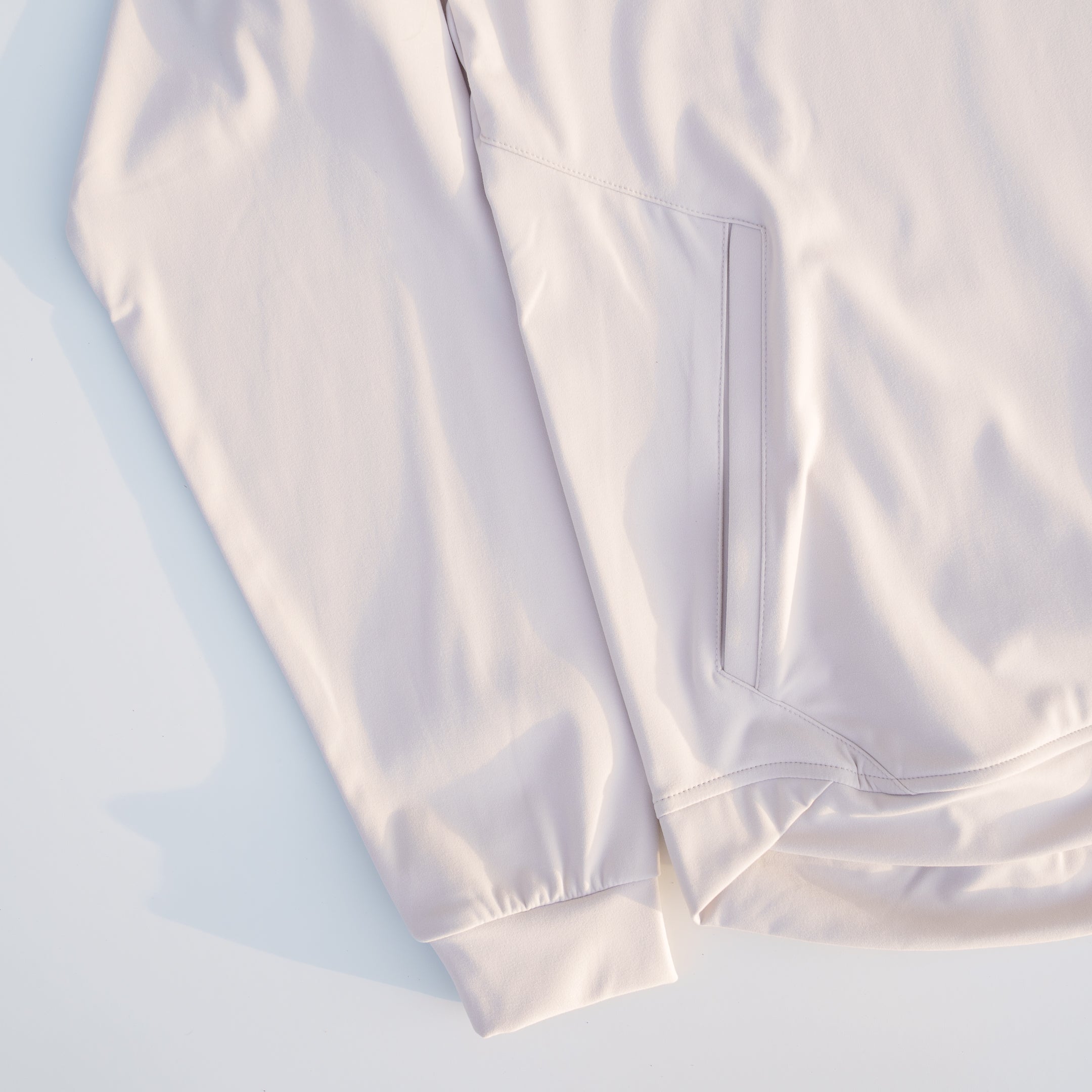 The Riviera Lightweight Performance Hoodie III (Light Grey) - Motier Lafayette 