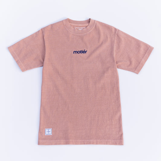The Classic Embroidery Luxe Tee (Rosé)