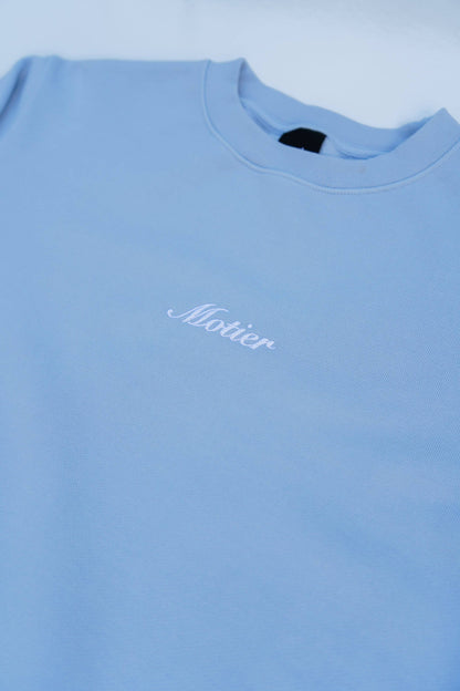 Motier Script Luxe Crewneck (Skyway)