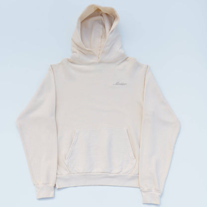 Motier Script Luxe Hoodie (White Sand)