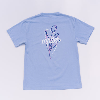 The Sculpture Luxe Tee (Cashmere Blue)
