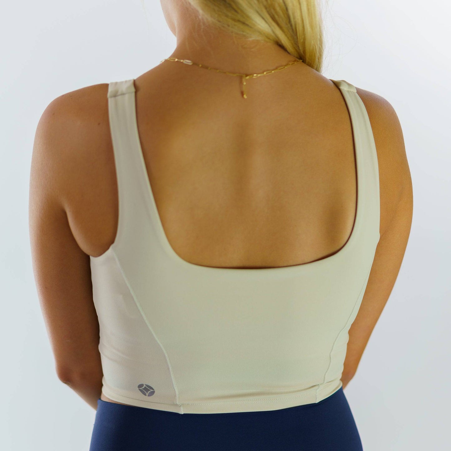 Seamless Scoop Neck Molded Tank (Ivory) - Motier Lafayette 