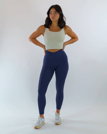 Seamless Scoop Neck Molded Tank (Ivory) - Motier Lafayette 