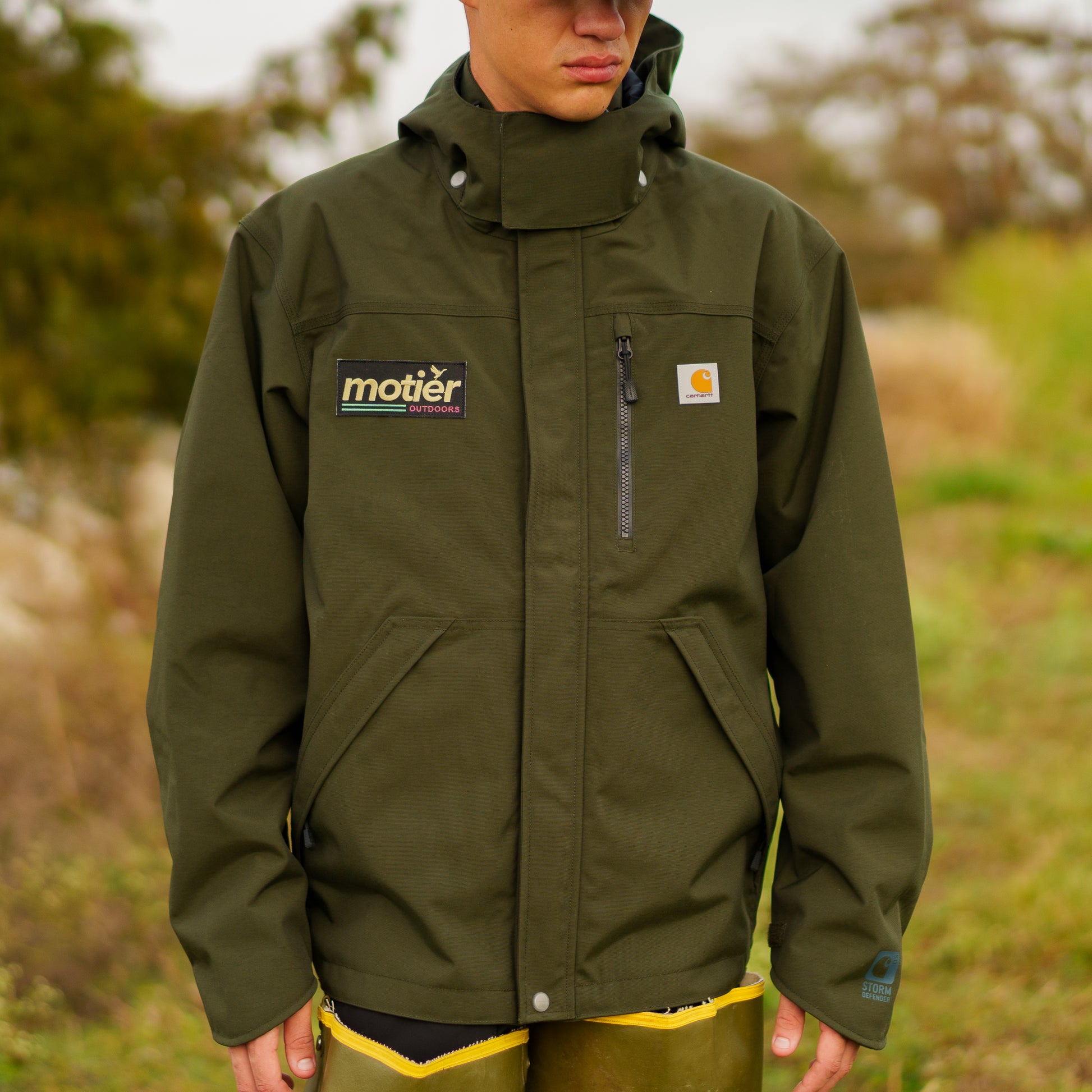 The Motier Outdoors Shoreline Jacket (Olive) - Motier Lafayette 