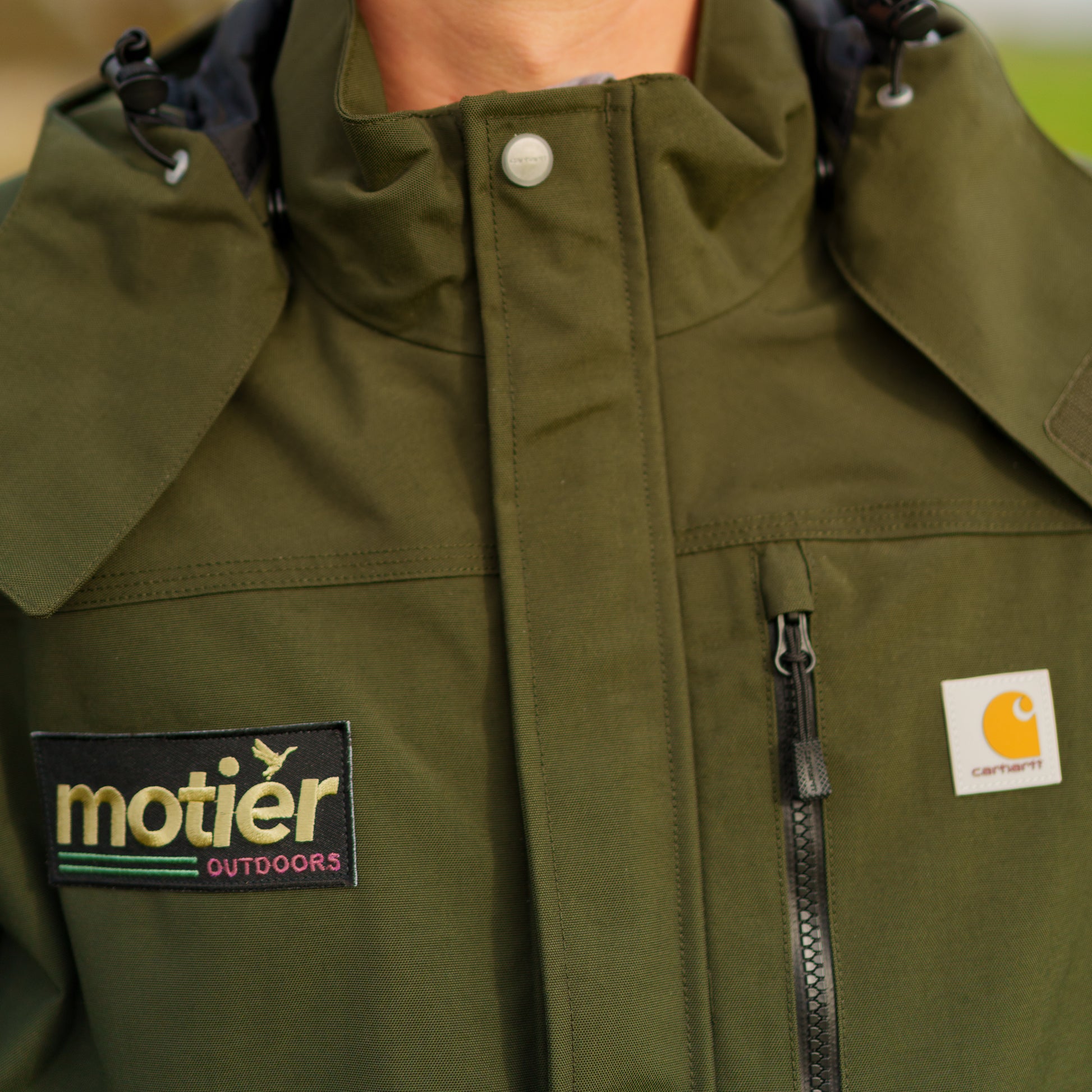 The Motier Outdoors Shoreline Jacket (Olive) - Motier Lafayette 