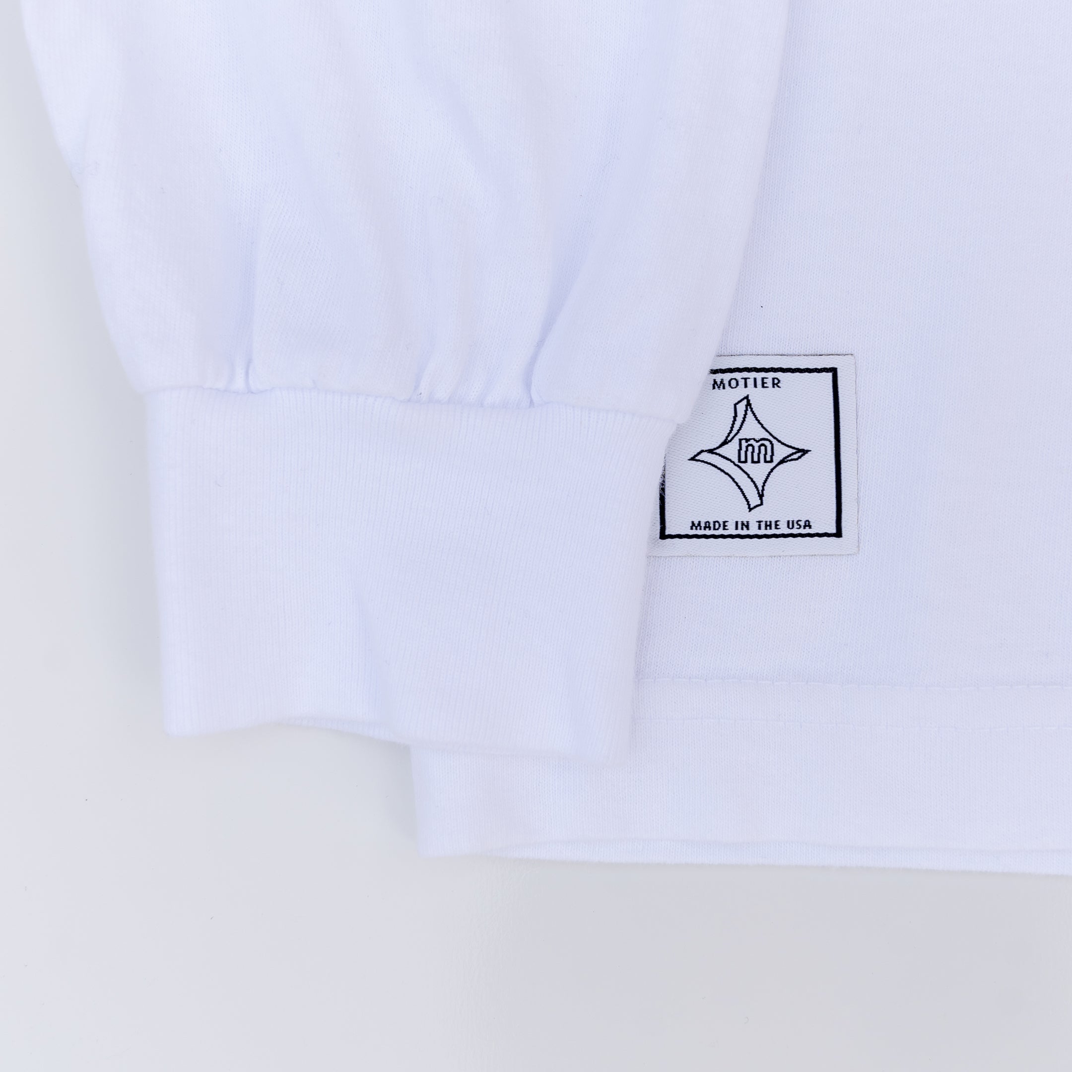 The Smooth Originals Luxe L/S Pocket Tee (White) - Motier Lafayette 