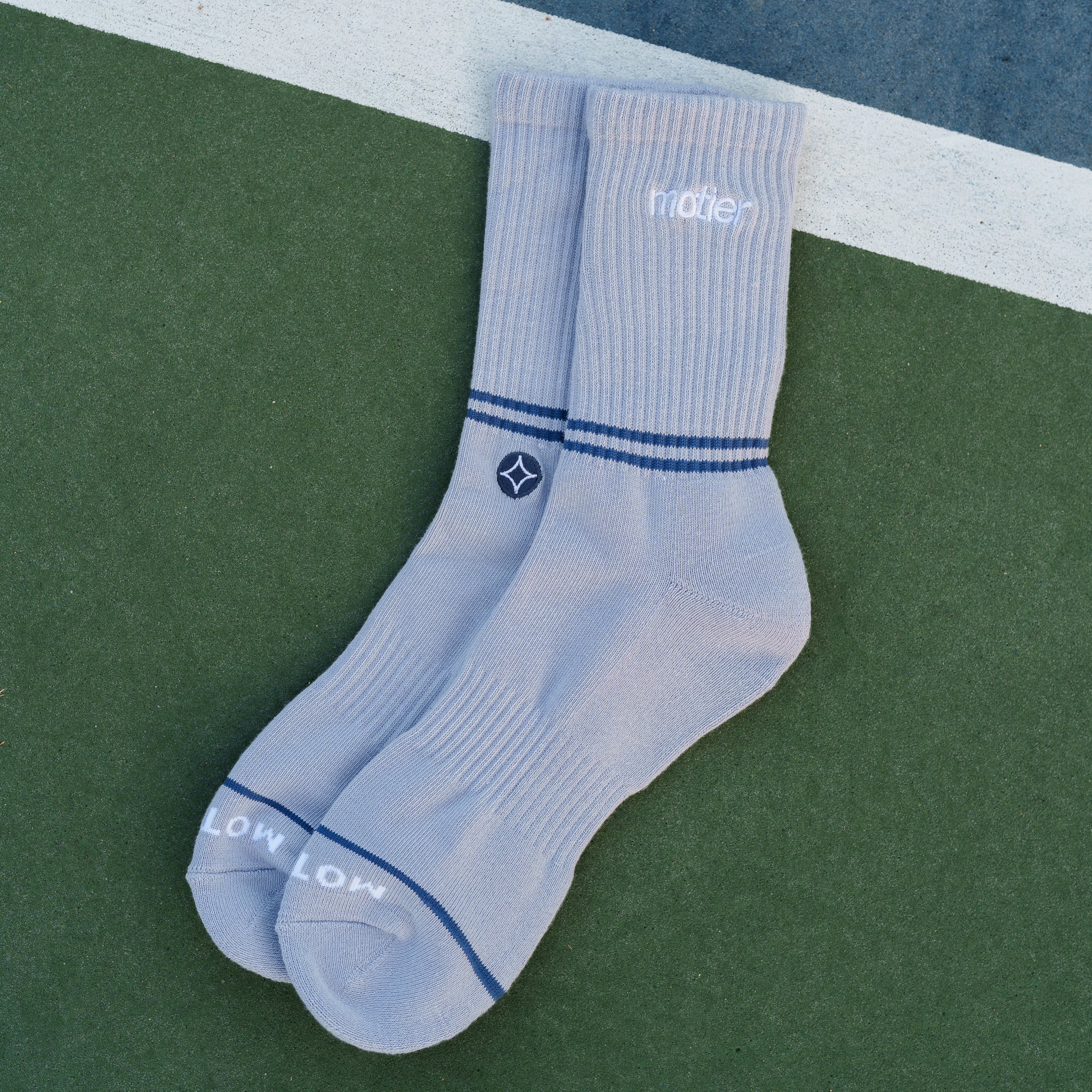Nyx Striped Socks (Breeze) - Motier Lafayette 