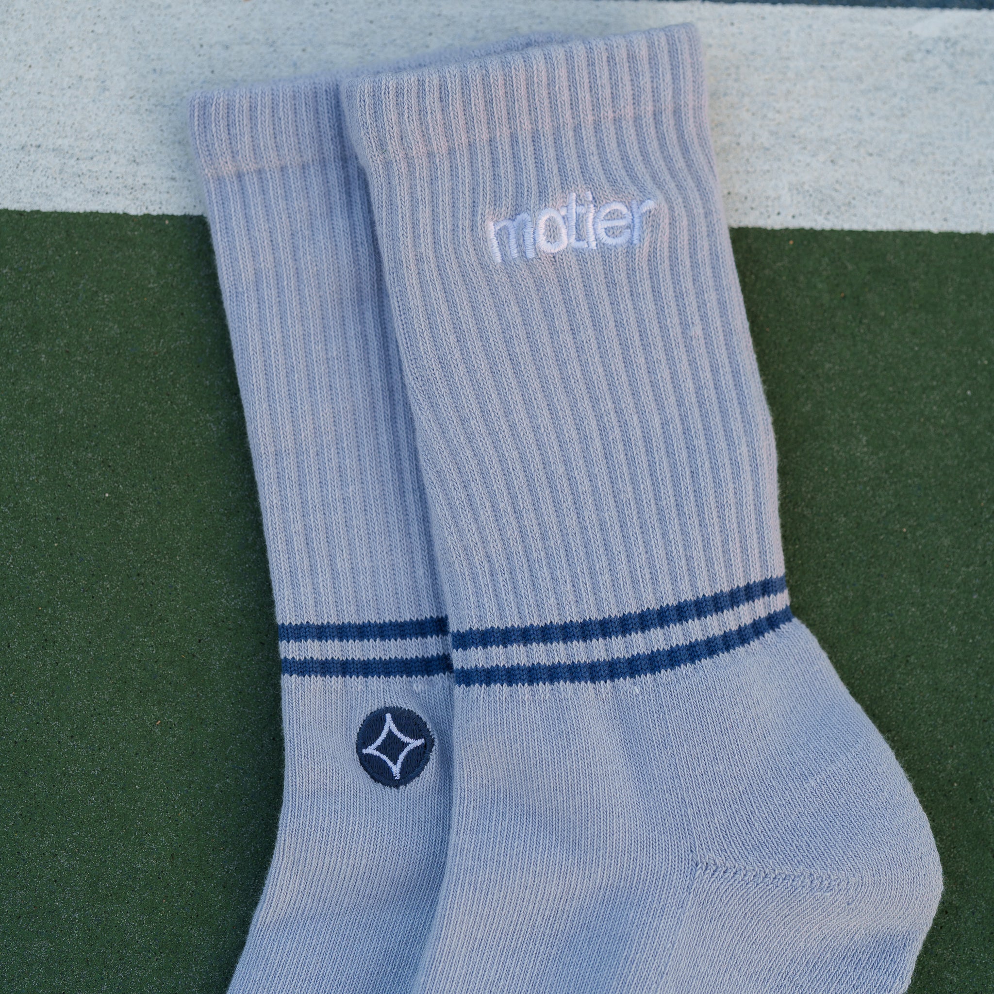 Nyx Striped Socks (Breeze) - Motier Lafayette 