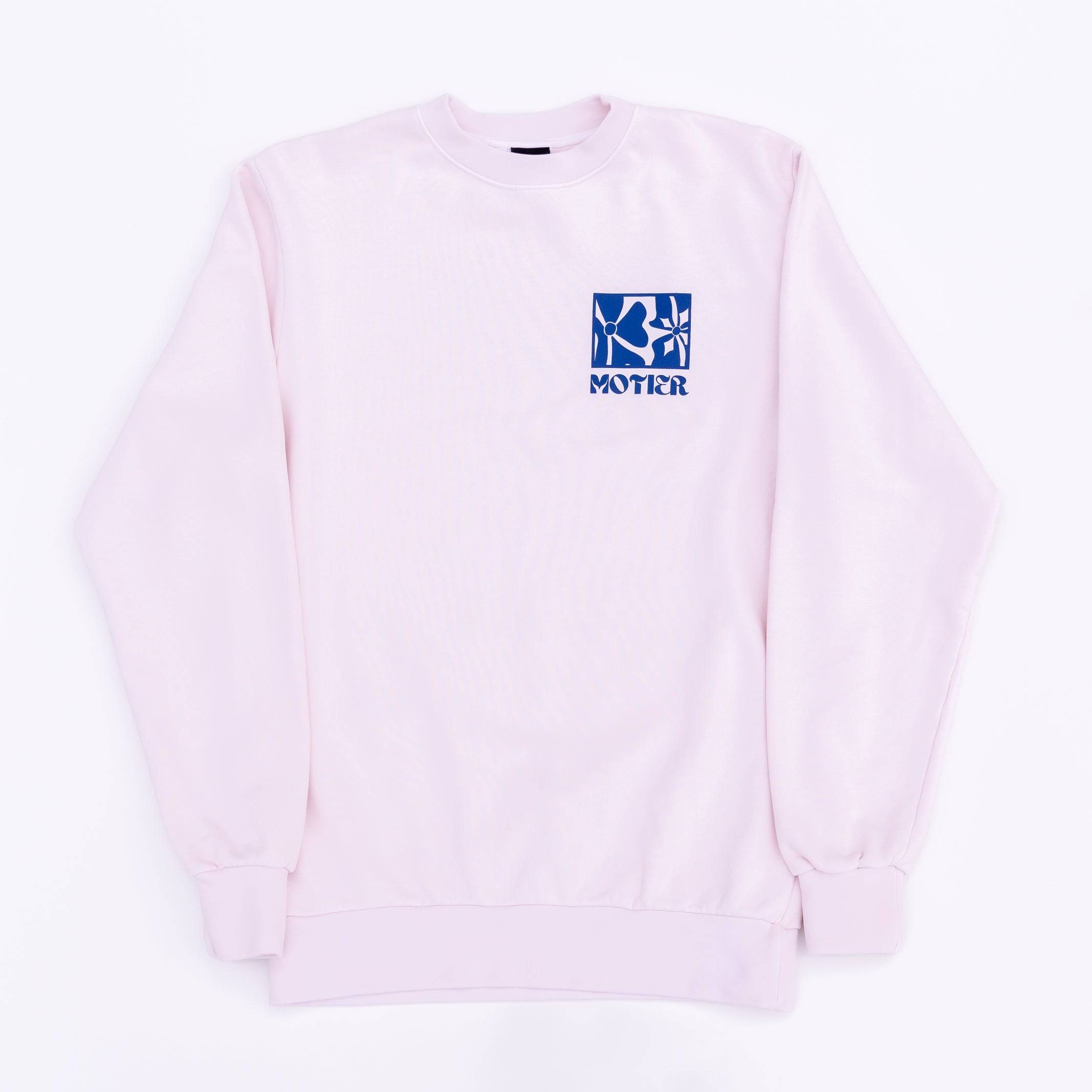 Motier Spring Floral Luxe Crewneck (Vanilla Cream) - Motier Lafayette 