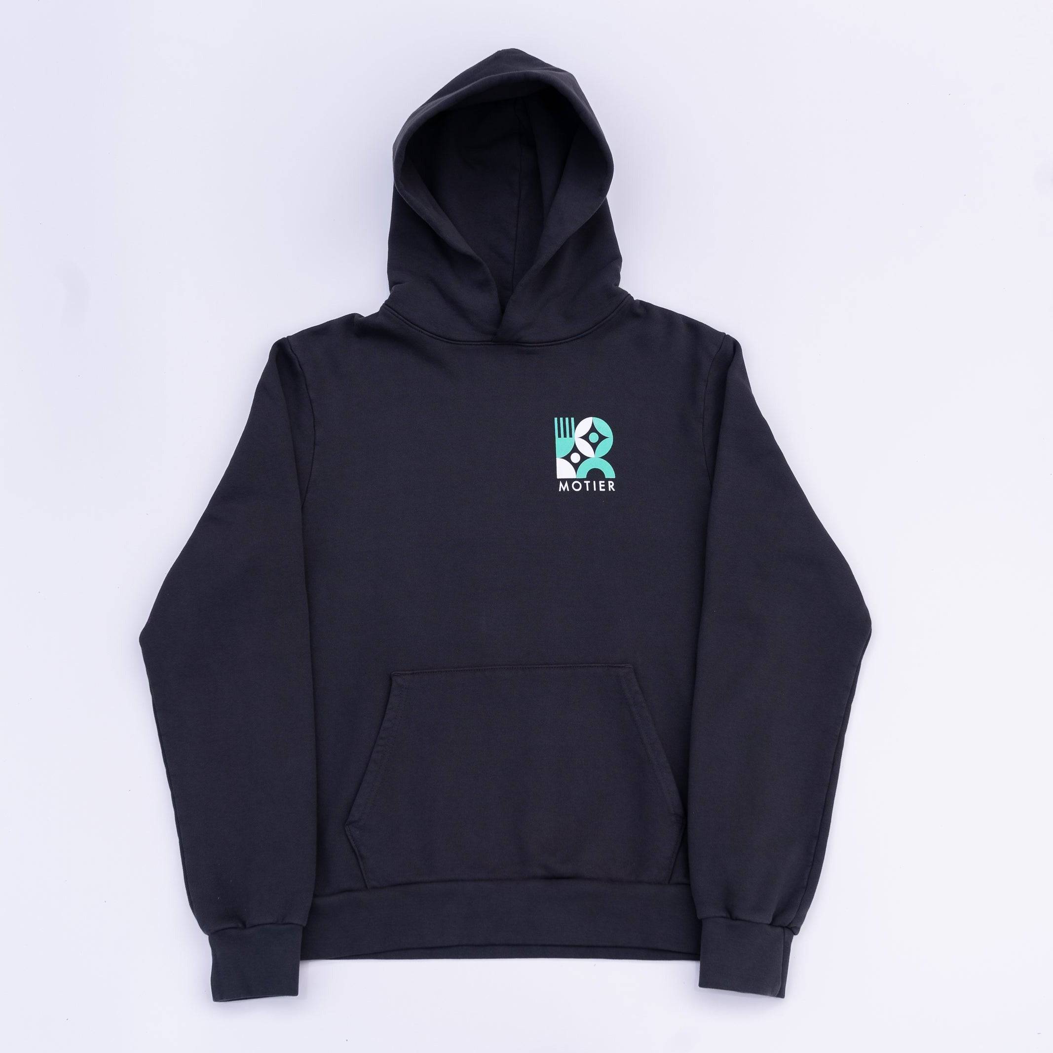 The Spring Mosaic Luxe Hoodie (Asphalt) - Motier Lafayette 