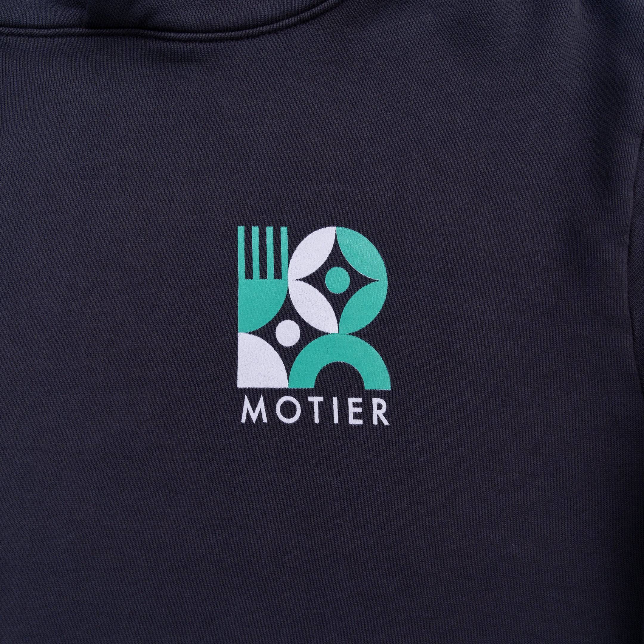 The Spring Mosaic Luxe Hoodie (Asphalt) - Motier Lafayette 