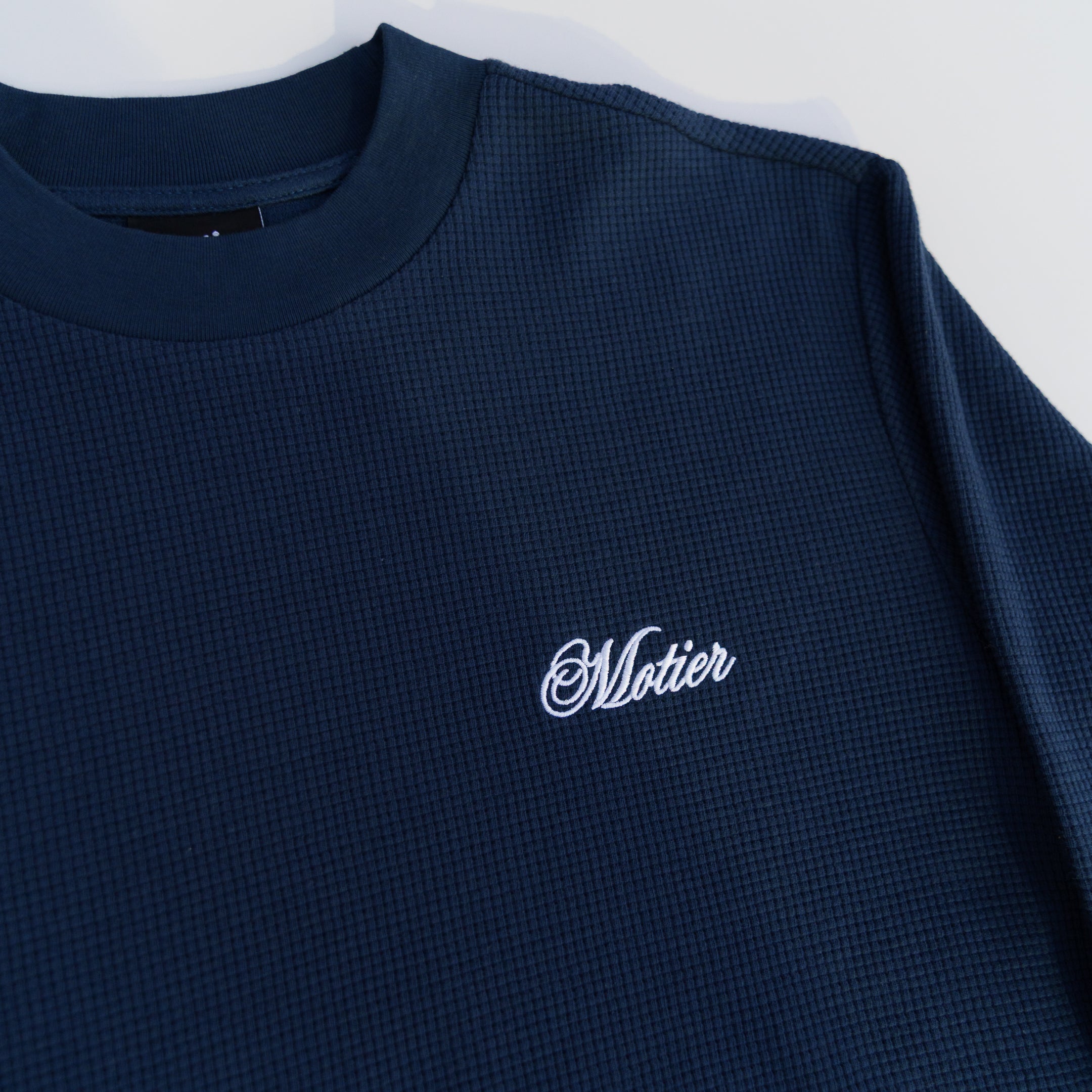 The Sterling Long Sleeve Waffle Tee II (True Navy)