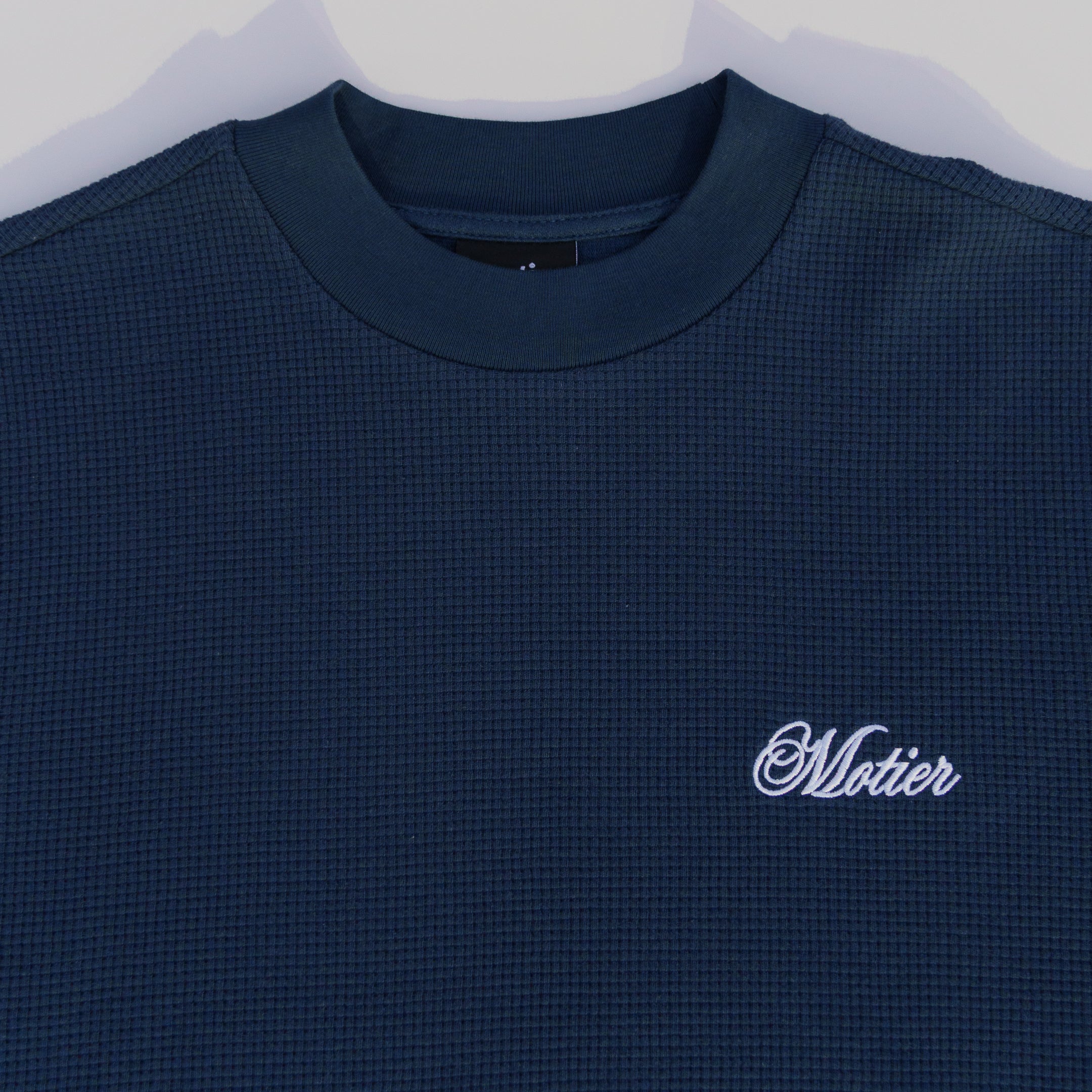 The Sterling Long Sleeve Waffle Tee II (True Navy)