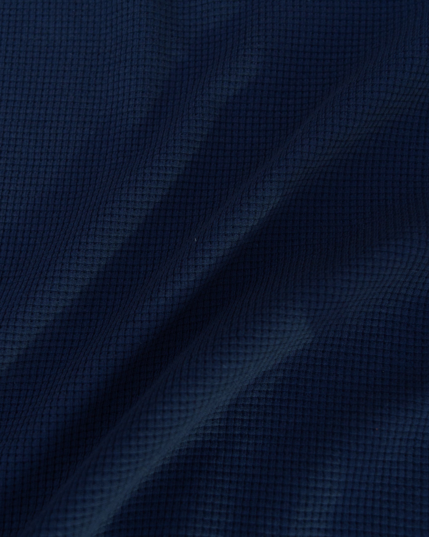 The Sterling Long Sleeve Waffle Tee II (True Navy)