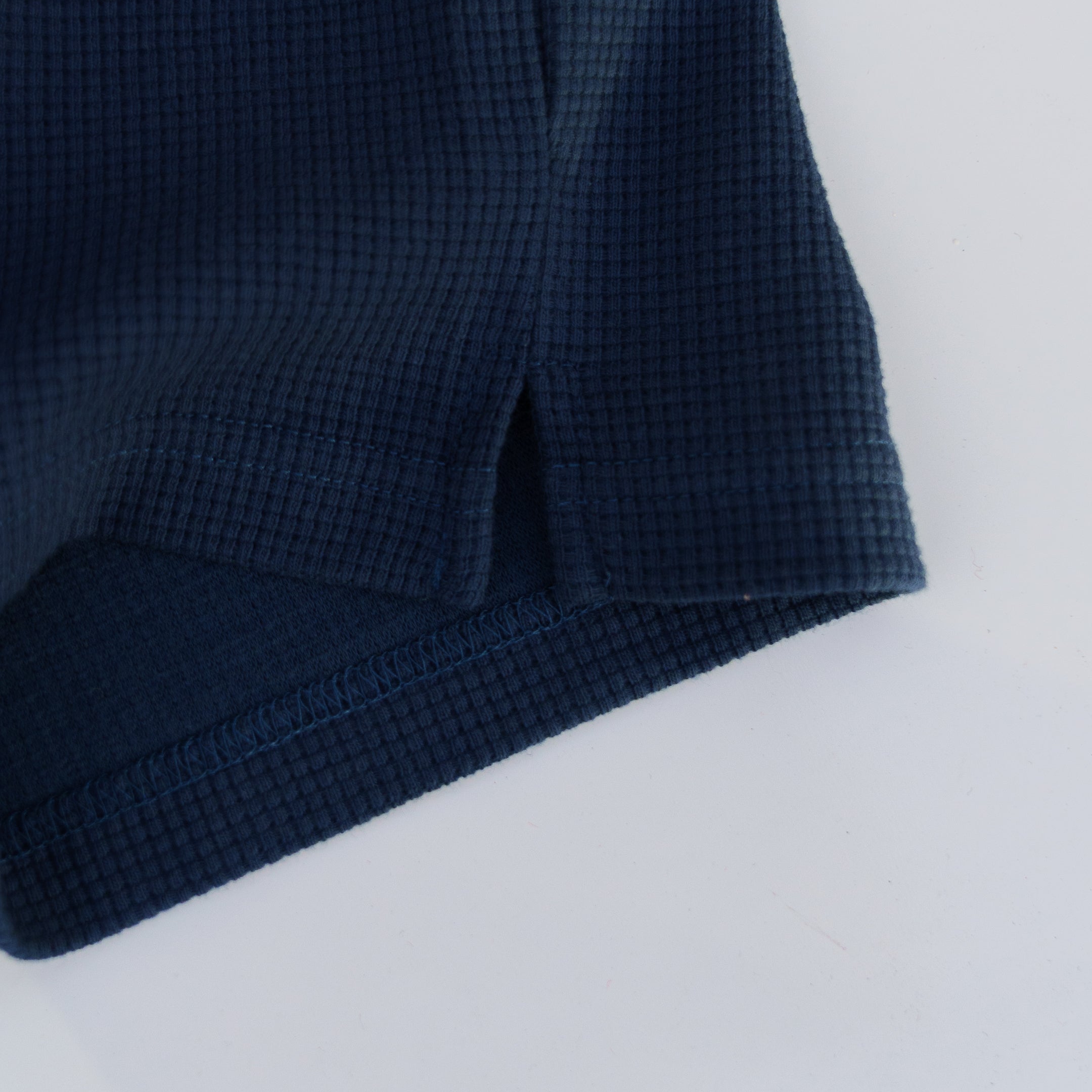 The Sterling Long Sleeve Waffle Tee II (True Navy) - Motier Lafayette 