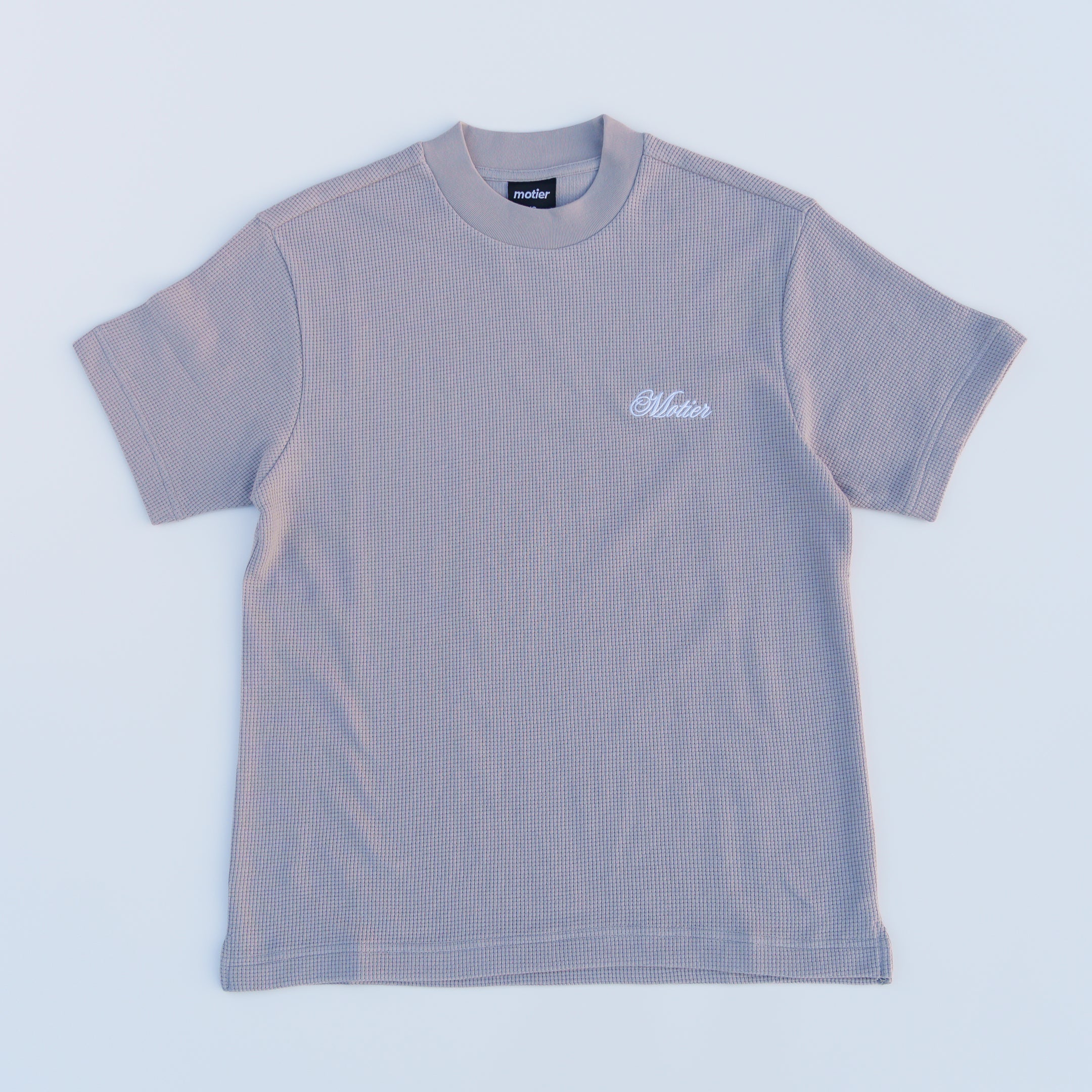 The Sterling Waffle Tee II (Grey) - Motier Lafayette 