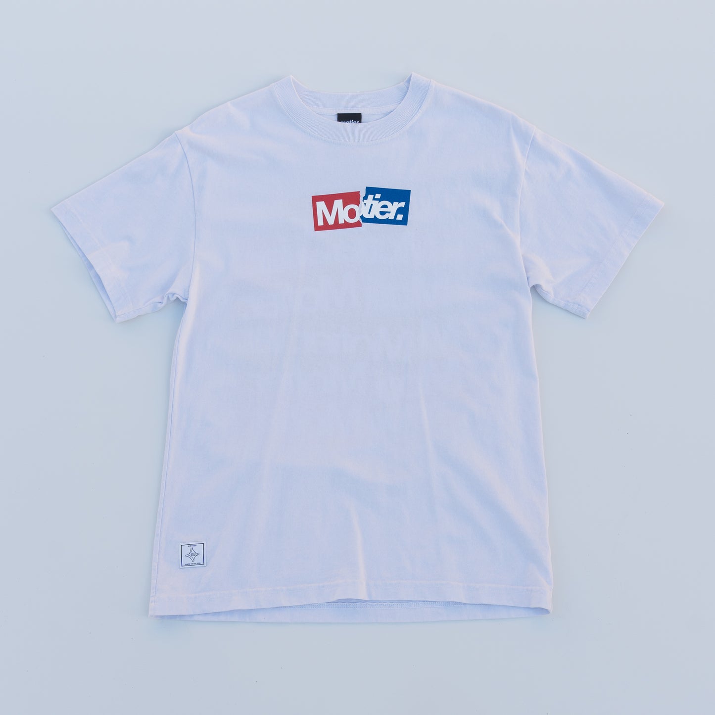 The Sticker Slaps Luxe Tee (Cloud) - Motier Lafayette 