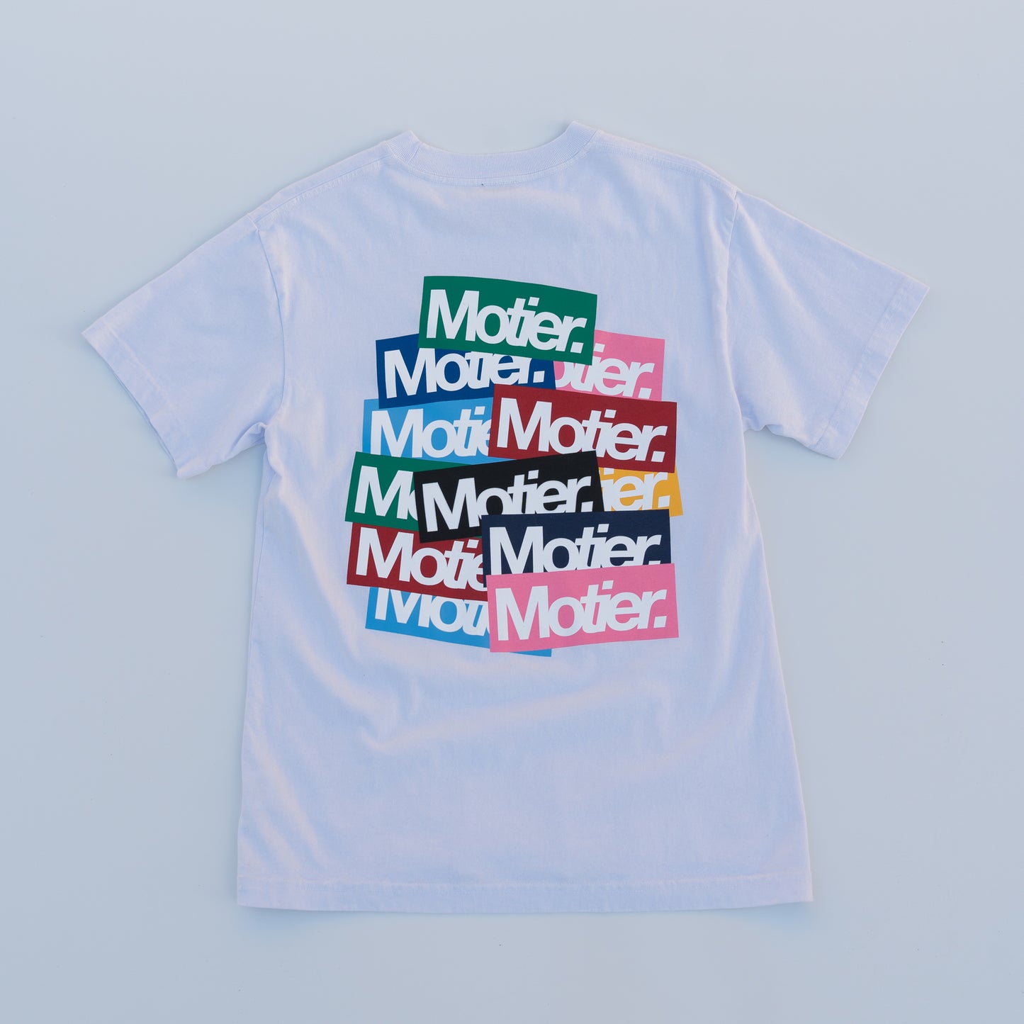 The Sticker Slaps Luxe Tee (Cloud) - Motier Lafayette 