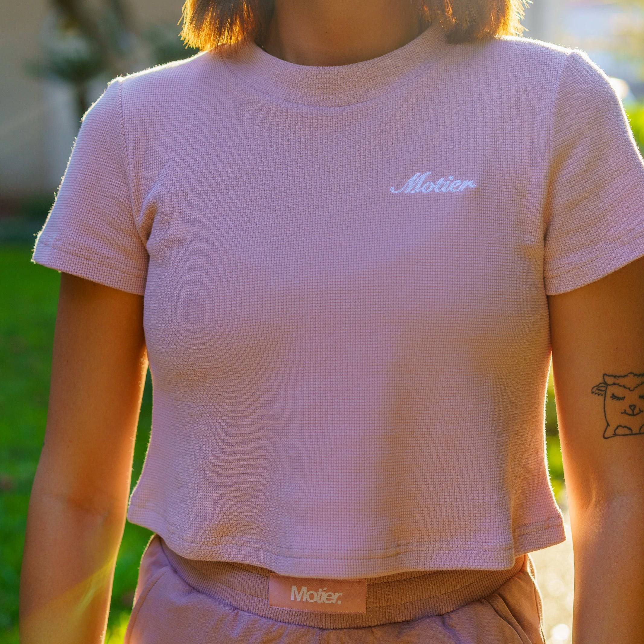 The Daily Stitched Crop (Mauve) - Motier Lafayette 