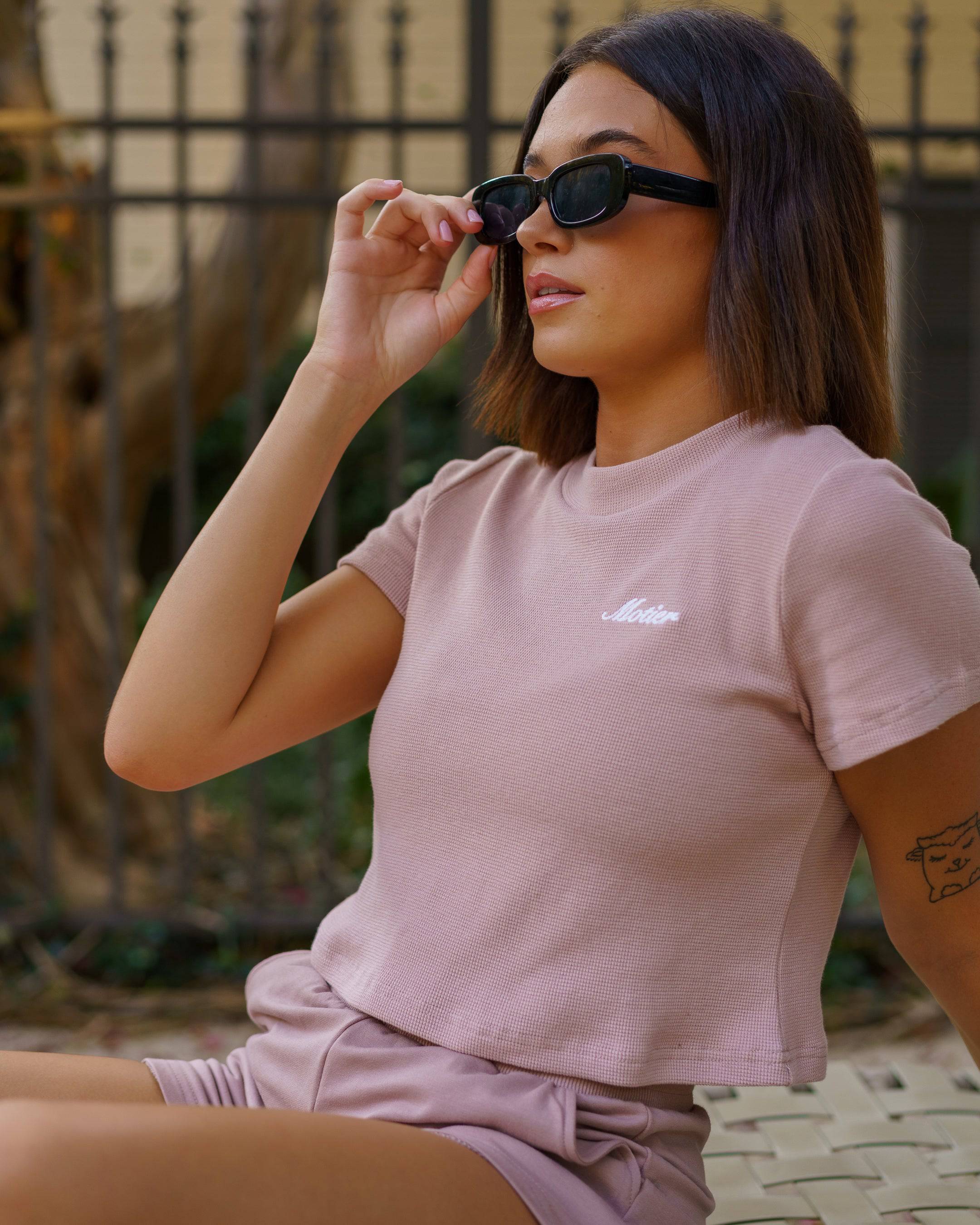 The Daily Stitched Crop (Mauve) - Motier Lafayette 
