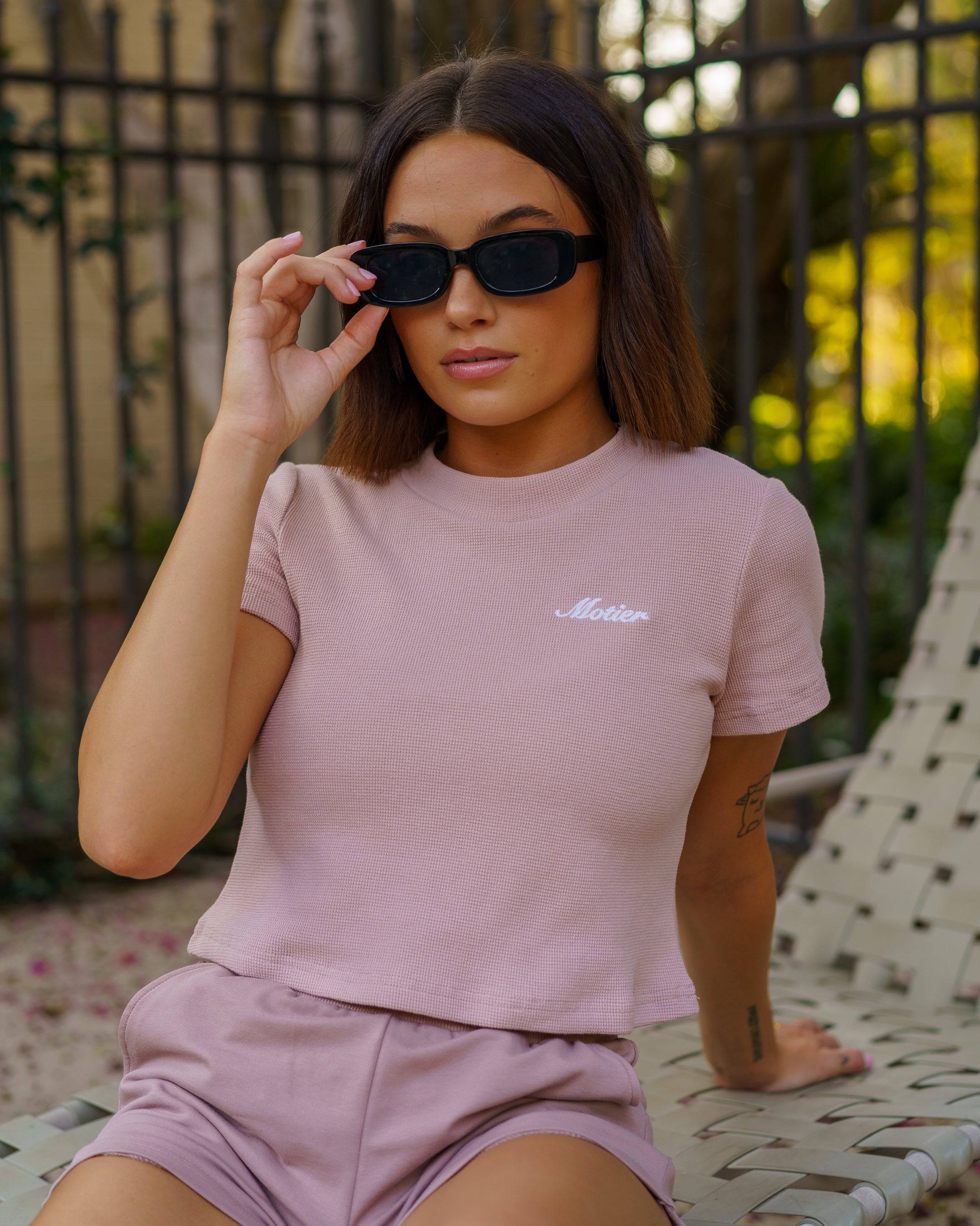 The Daily Stitched Crop (Mauve) - Motier Lafayette 