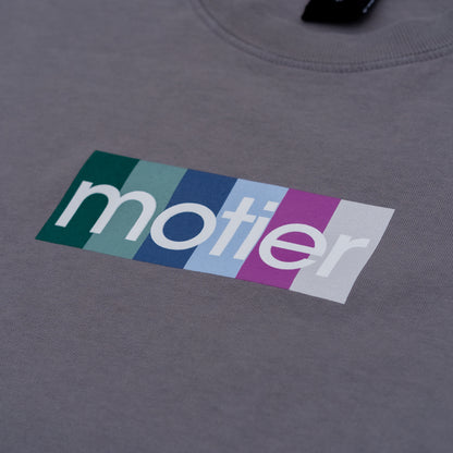 Motier Summer Palette Box Logo Luxe Tee (Night Grey)