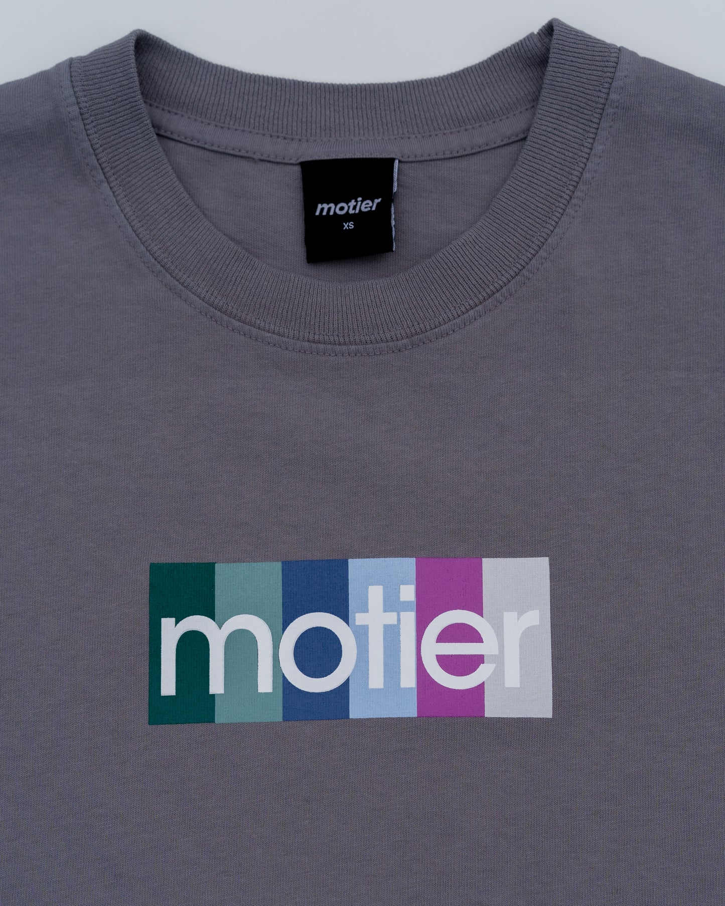 Motier Summer Palette Box Logo Luxe Tee (Night Grey)