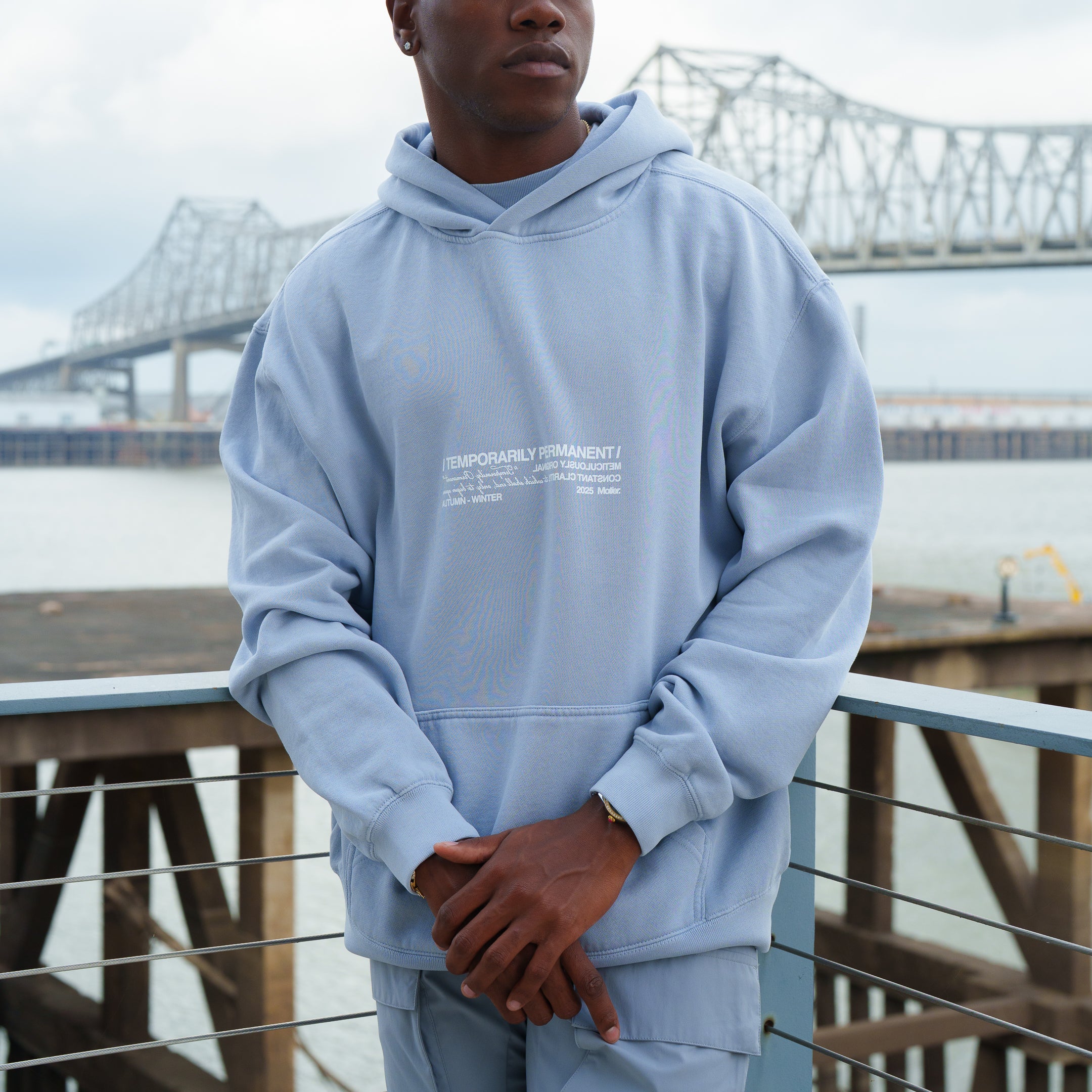 Temporarily Permanent Luxe Hoodie (Baby Blue)