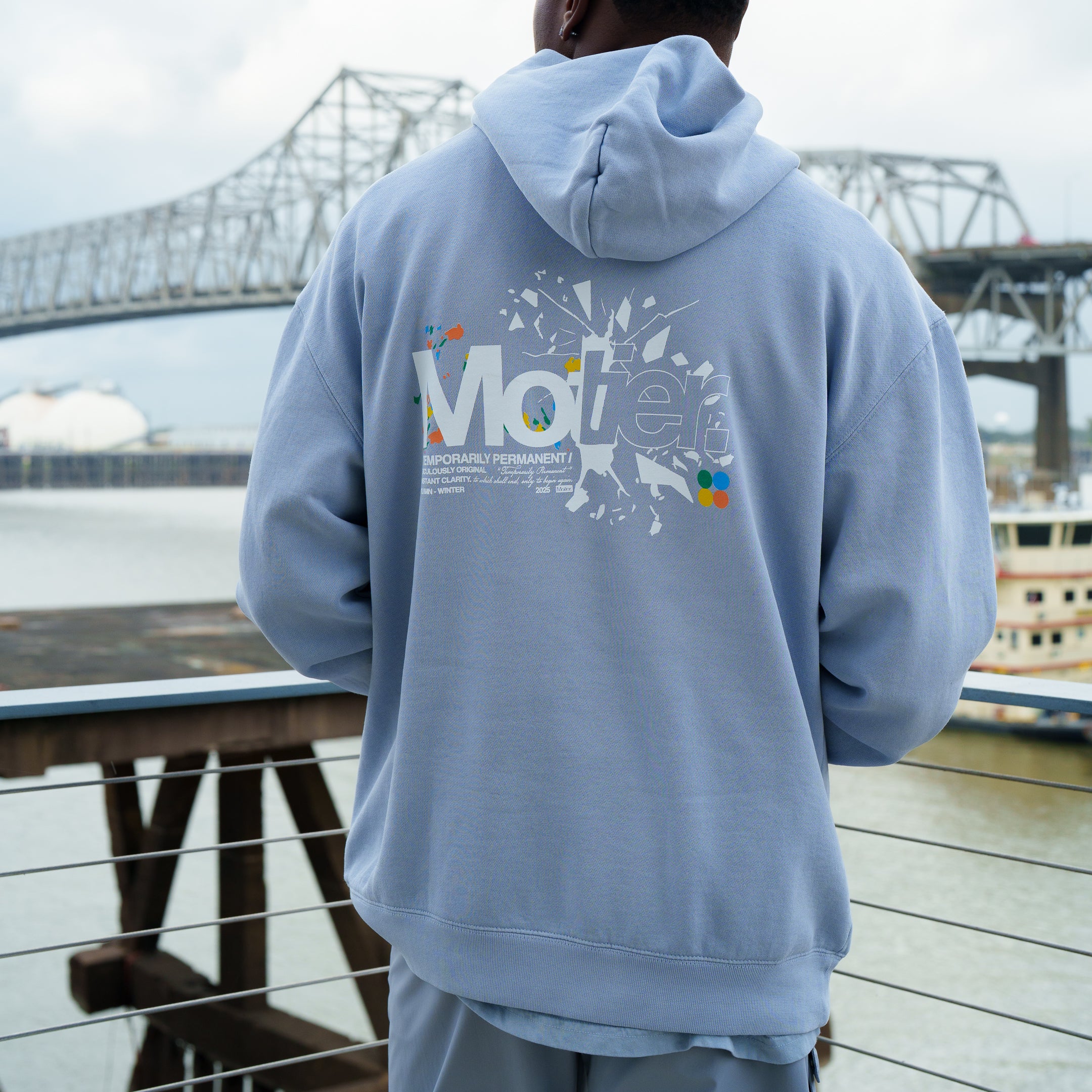 Temporarily Permanent Luxe Hoodie (Baby Blue)