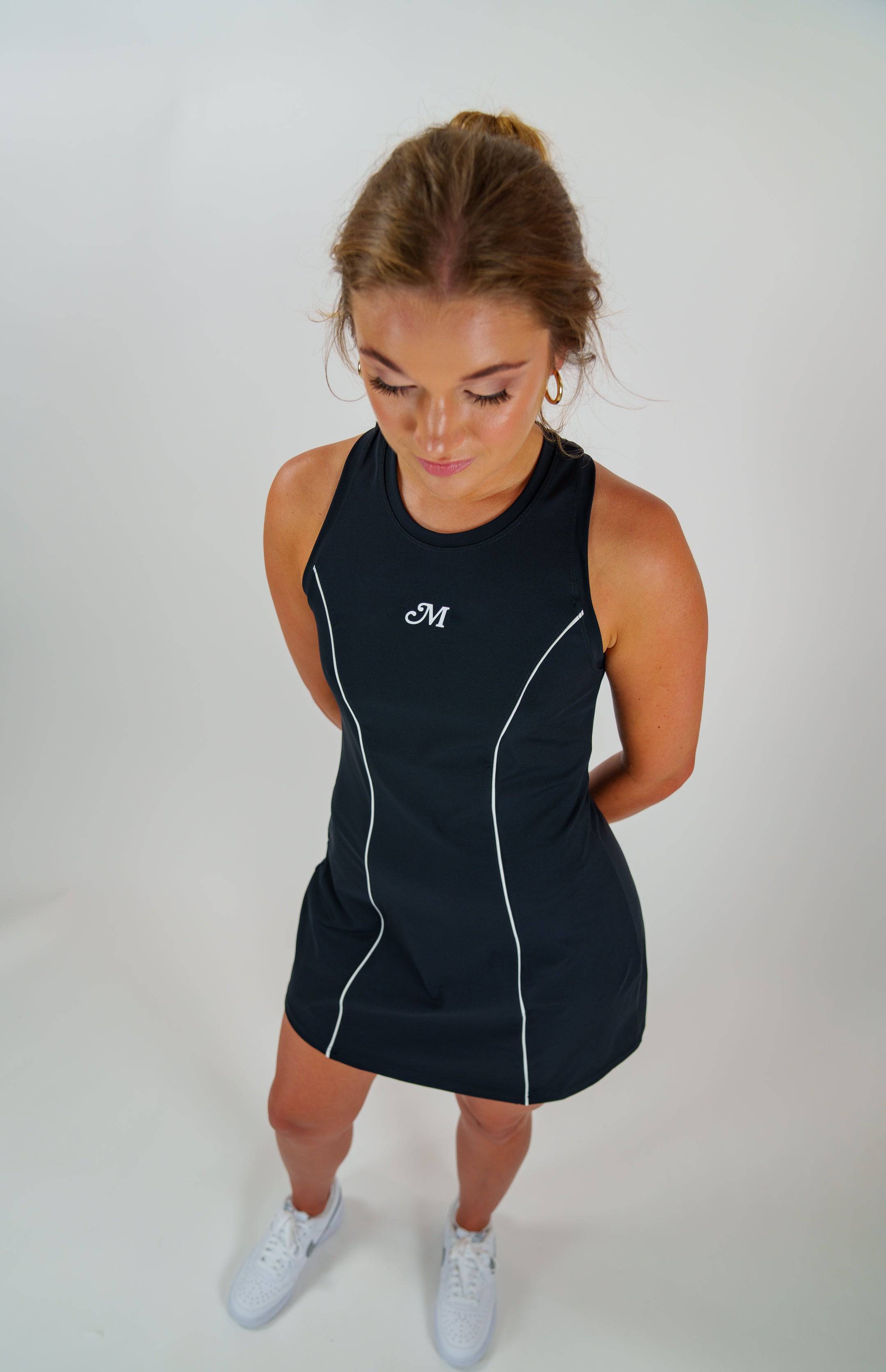 Tennis Club Active Dress (Black) - Motier Lafayette 