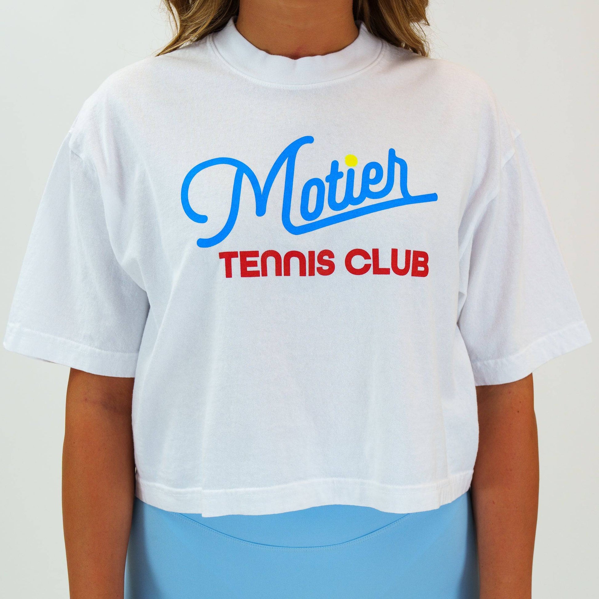 Motier Tennis Club Luxe Crop (White) - Motier Lafayette 