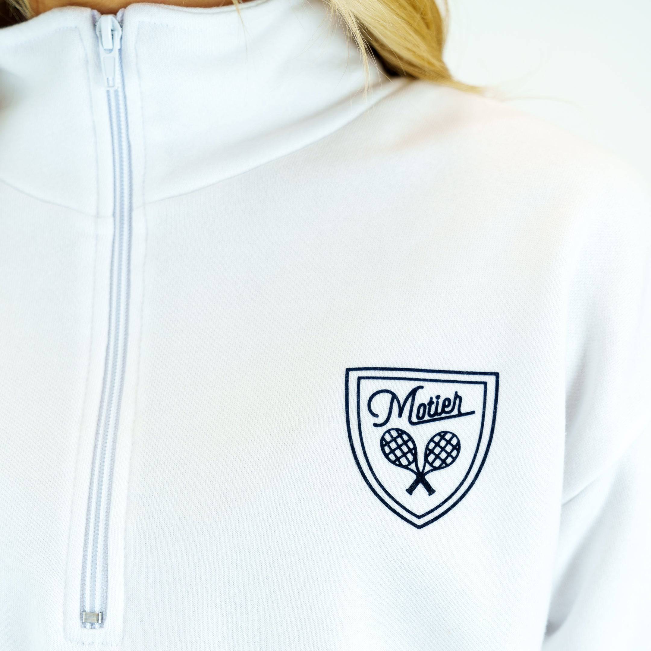 Motier Tennis Club Luxe Pullover (White) - Motier Lafayette 