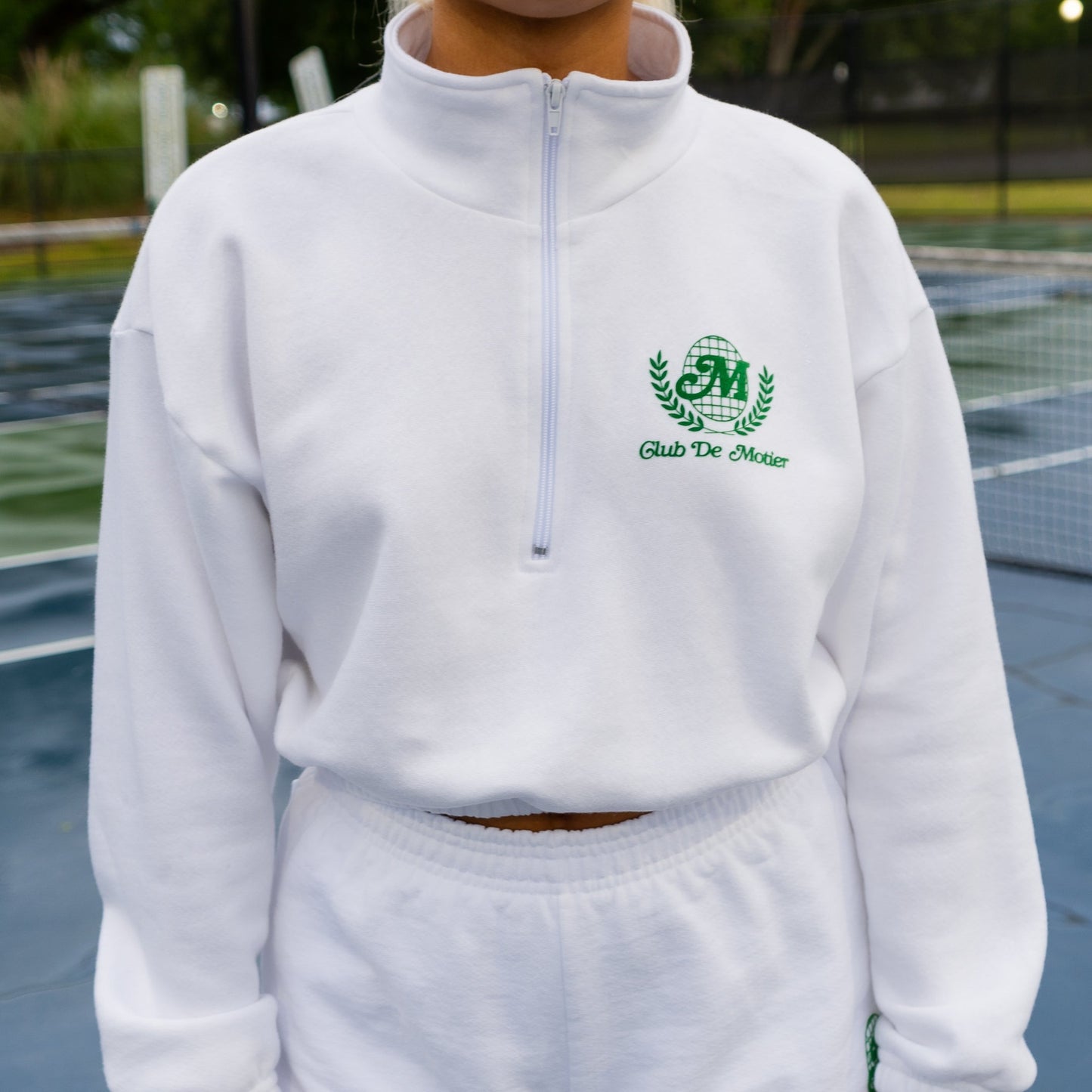 Motier Tennis Club Luxe Pullover (White)