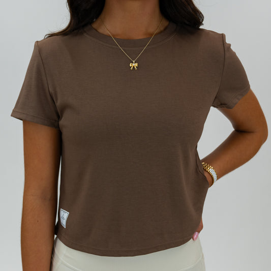 The Go-To Solid Yoga Top (Java) - Motier Lafayette 