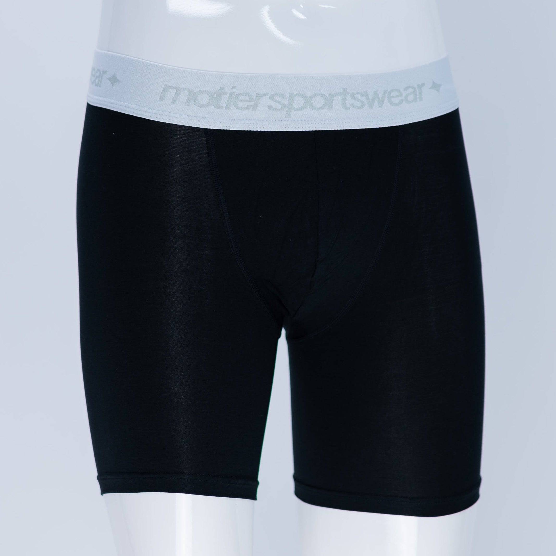 The John Boxer Briefs (Jet Black) - Motier Lafayette 
