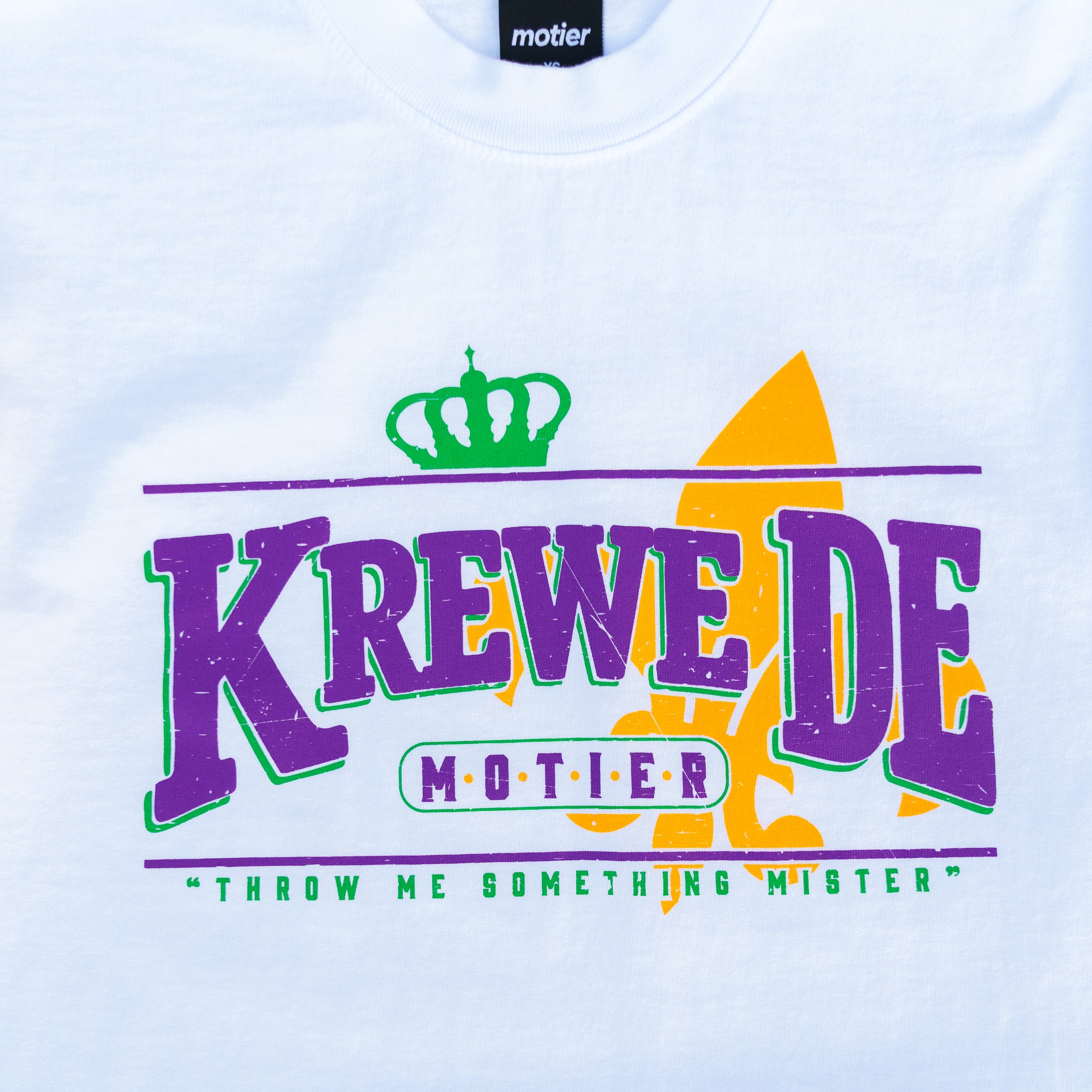 The Throw Me Something Luxe Tee (White)