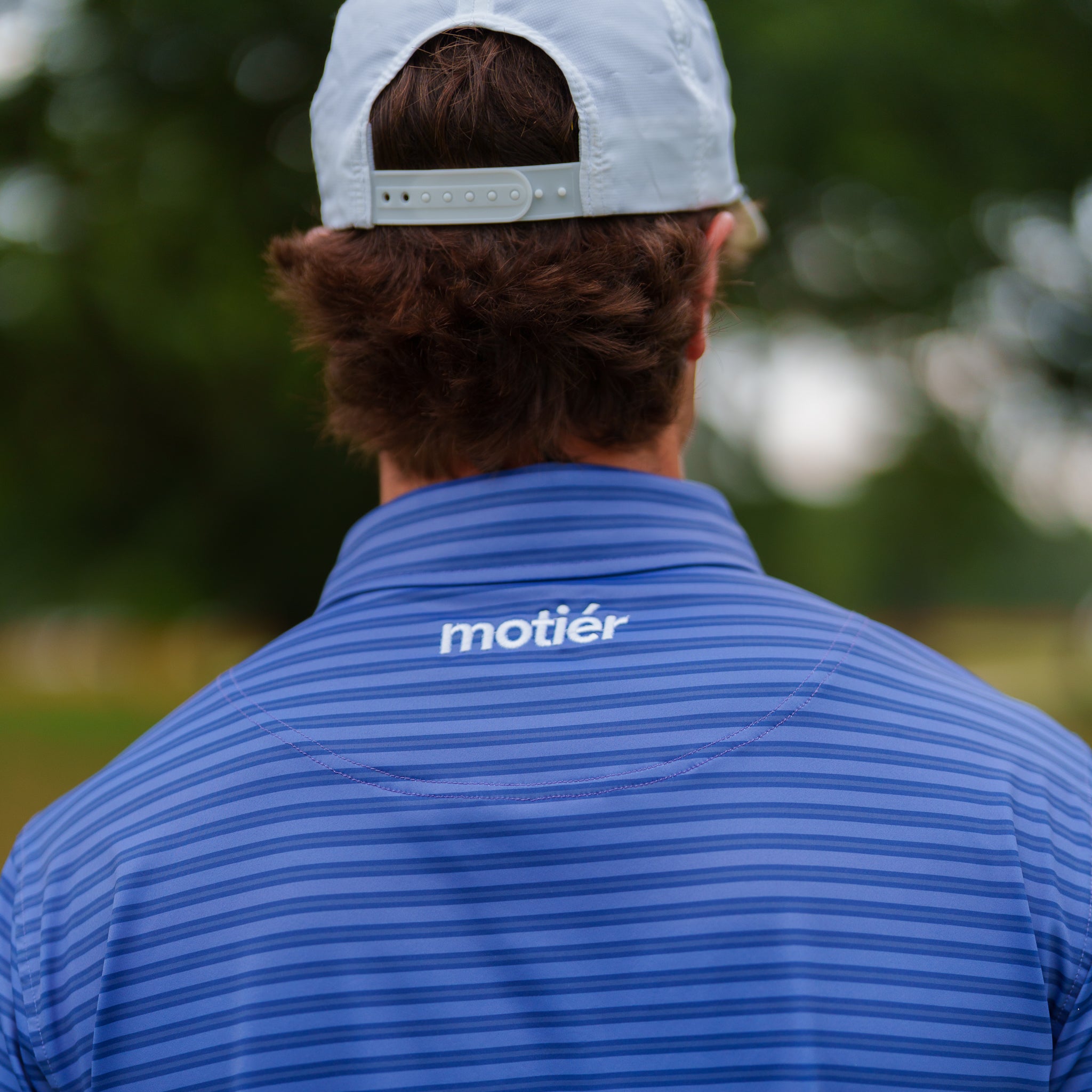 The Motier Striped Tour Golf Polo (Oceana) - Motier Lafayette 