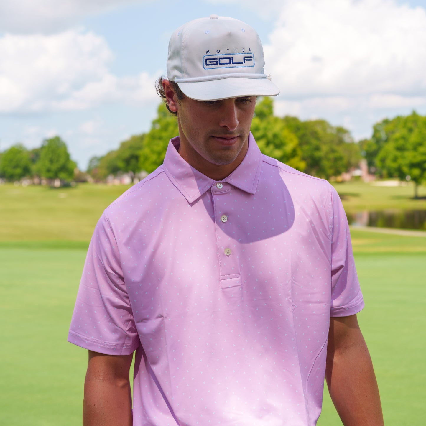The Motier Tour Pennant Polo (Azalea)