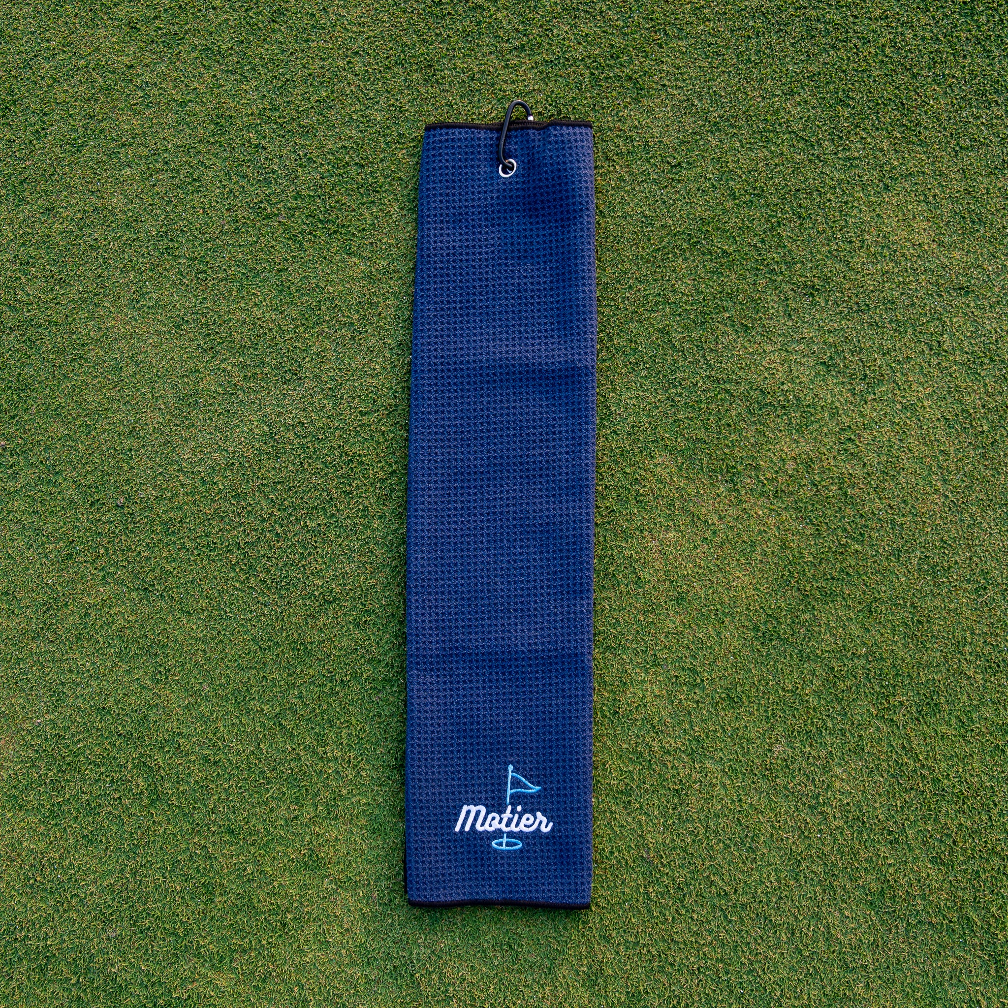 The Pin MicroFiber Golf Towel (Navy) - Motier Lafayette 