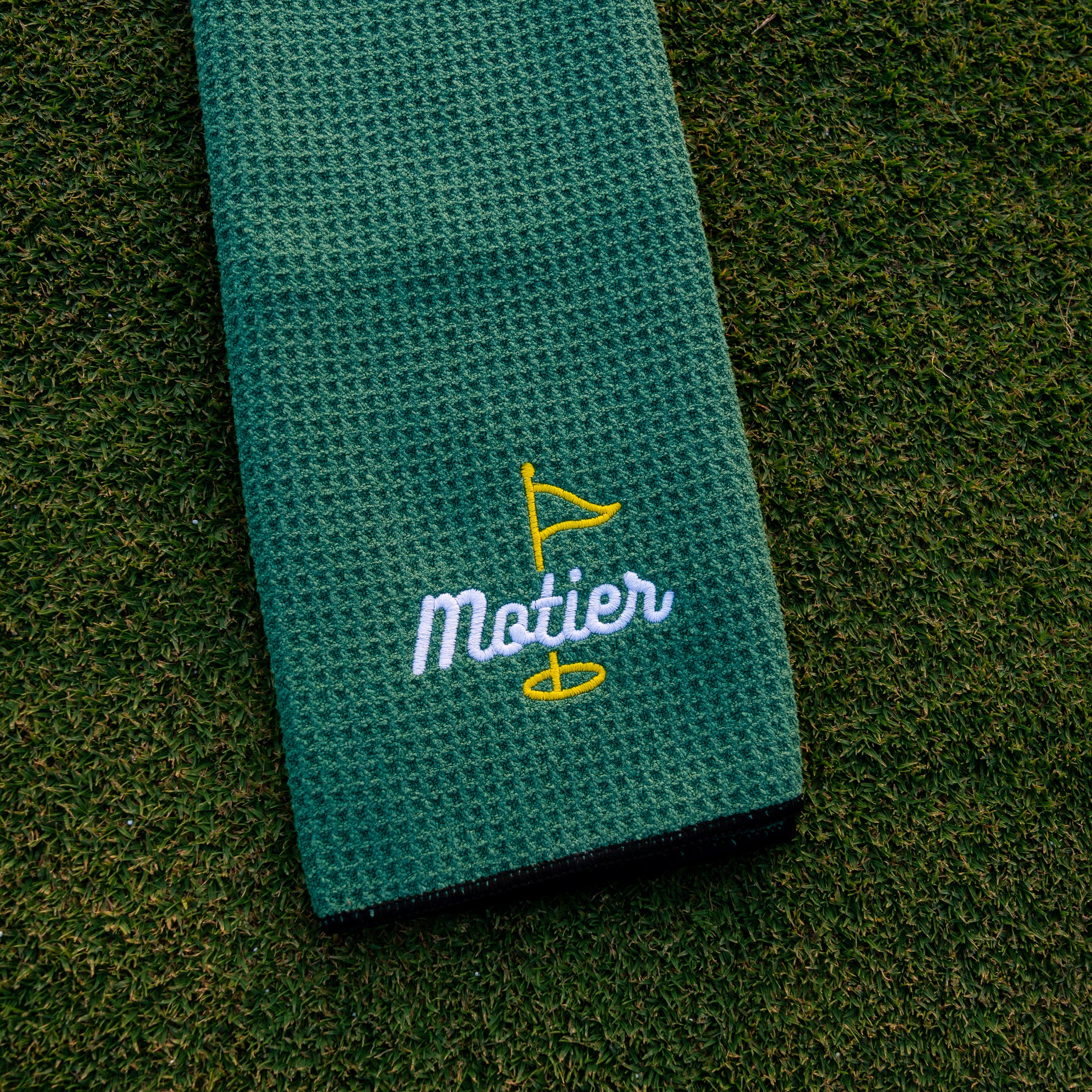 The Pin MicroFiber Golf Towel (Masters Green) - Motier Lafayette 